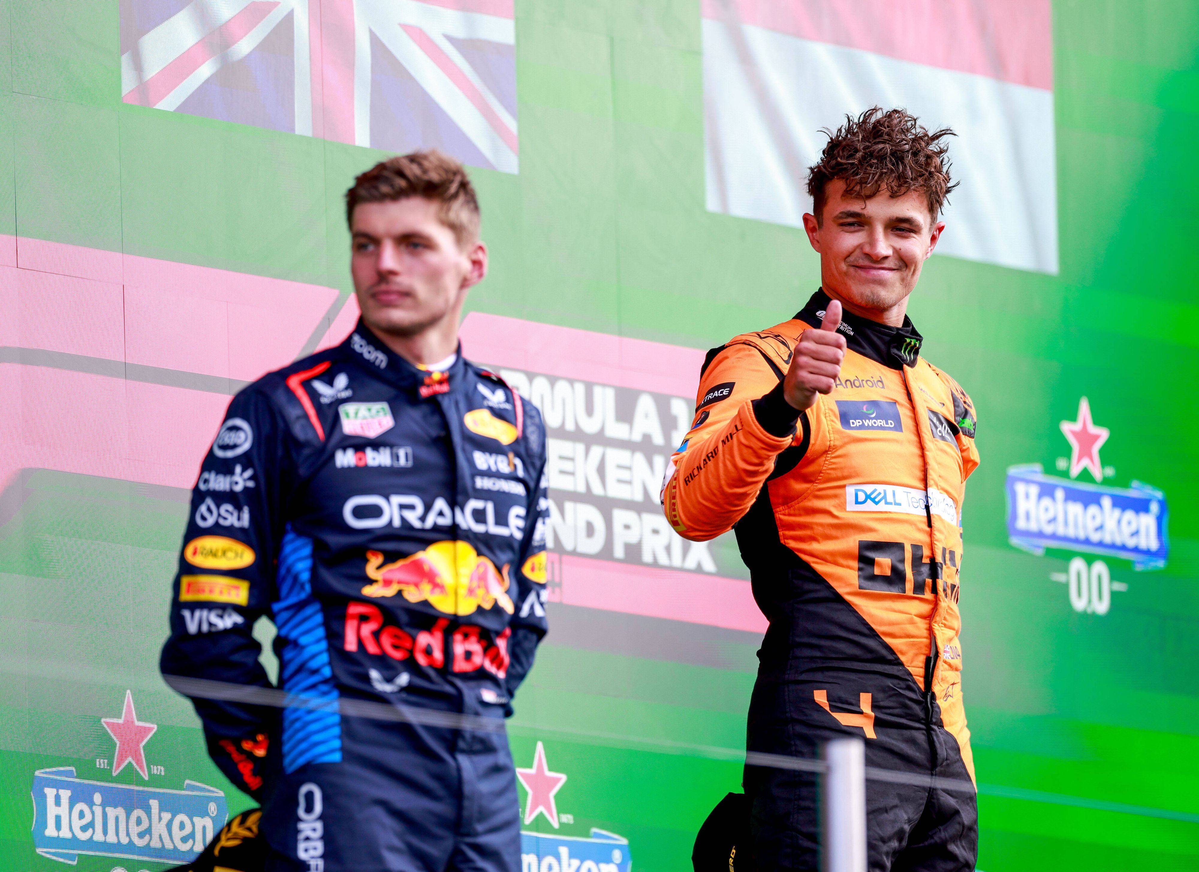 Lando Norris kommt Max Verstappen immer näher.