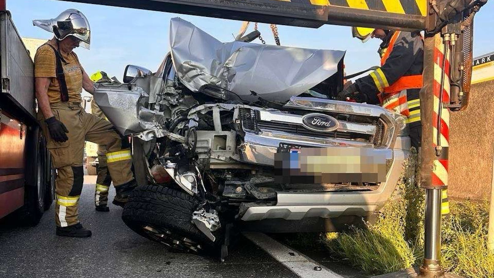 Auf der A1 kam es zwischen Pöchlarn und Melk zu einem Auffahrunfall mit einer verletzten Person