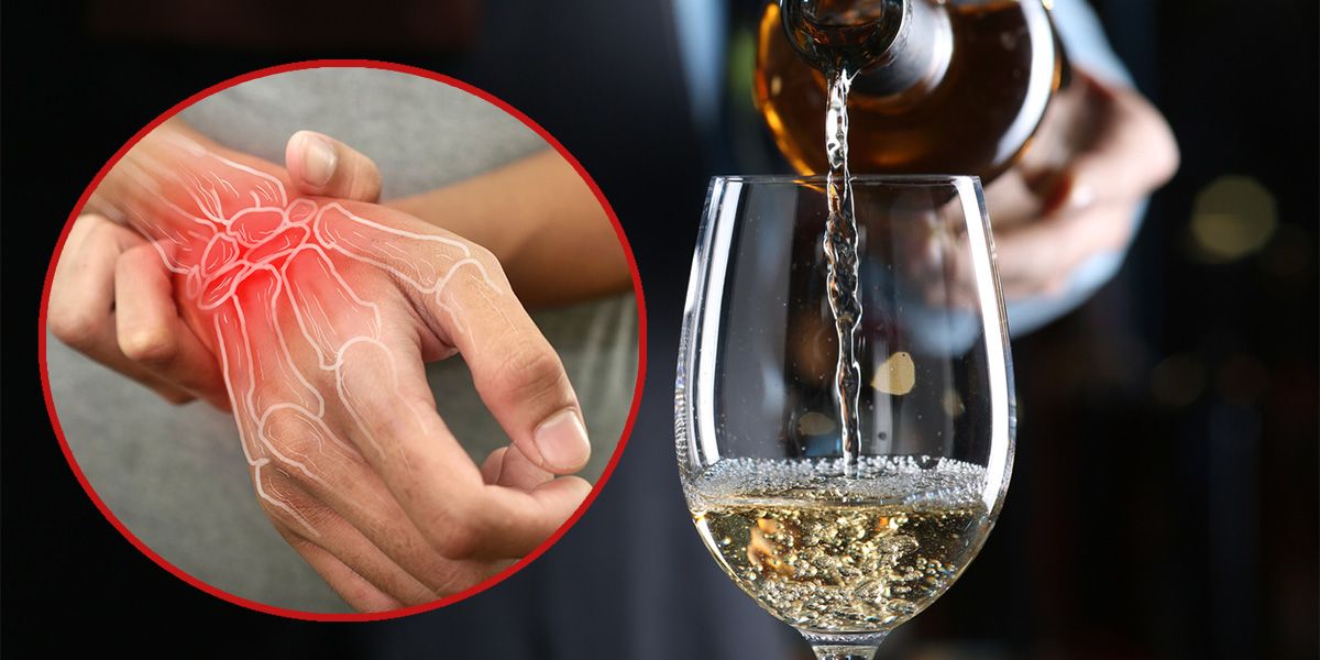 Alkohol ist einer von mehreren Gicht-Triggern.