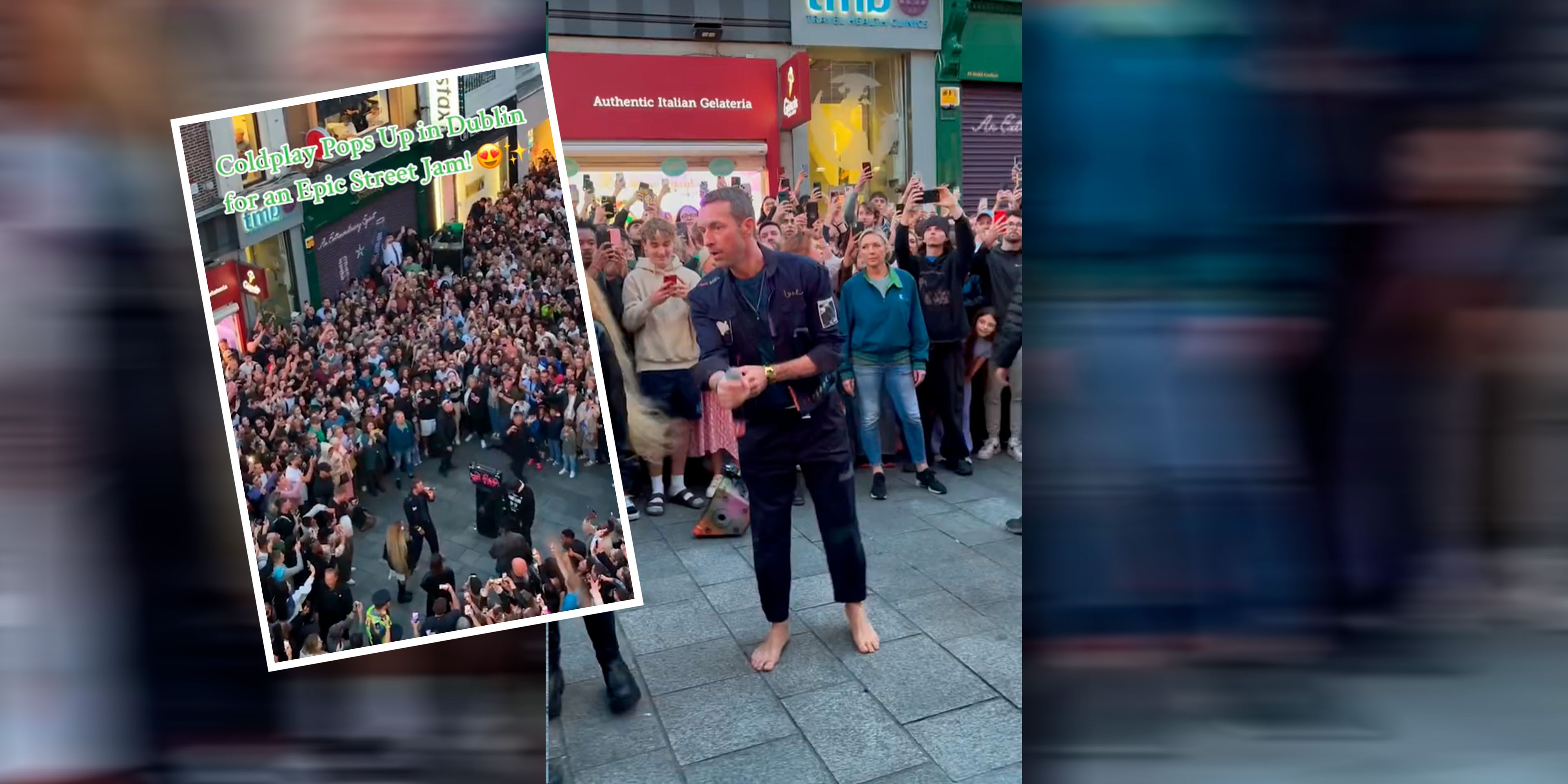 Chris Martin begeisterte Dublin - aber nicht im Stadion.