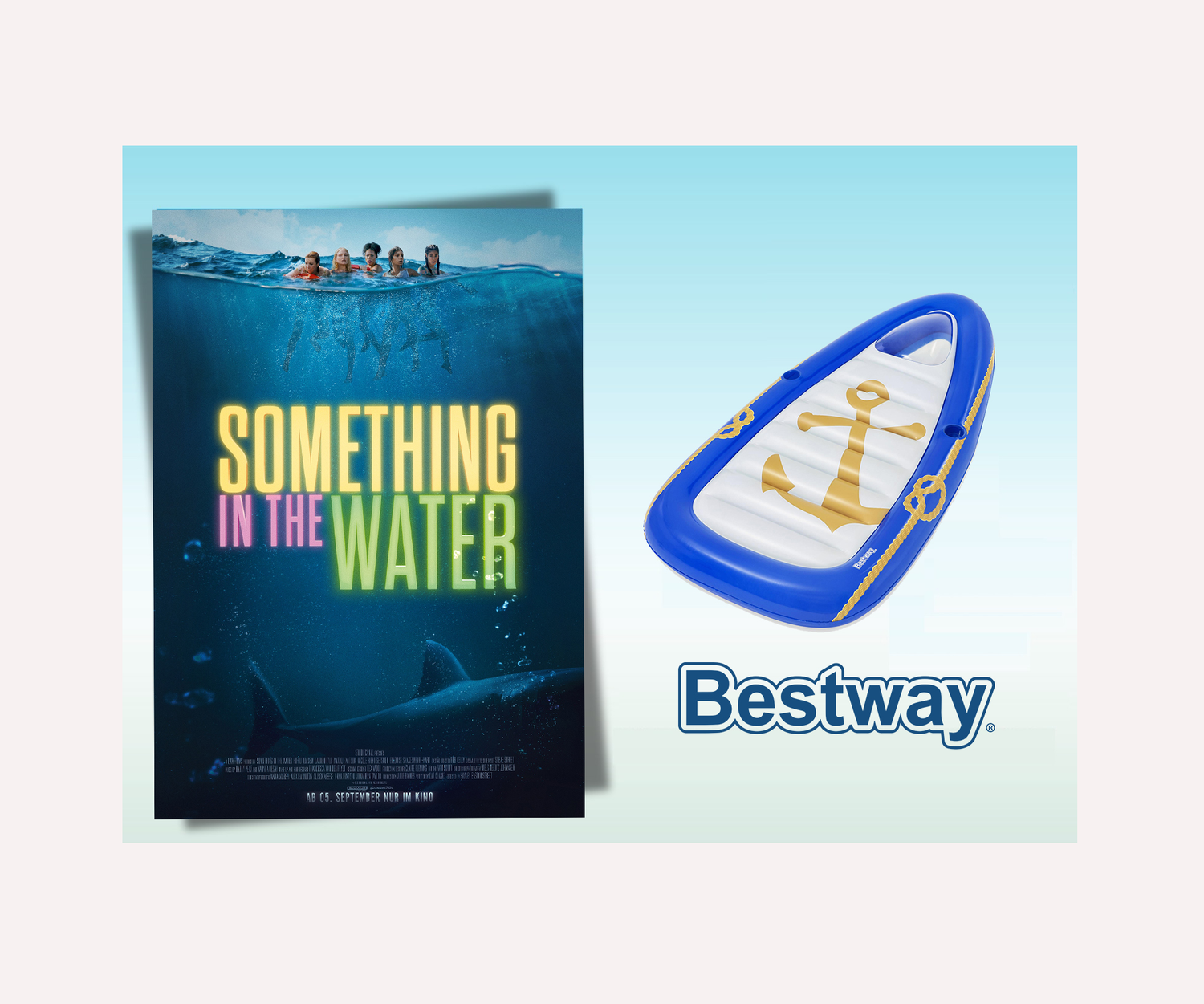 Mach mit und gewinne zum Filmstart eine Bestway® Luftmatratze im stylischen Marine-Design sowie zwei Kinogutscheine.