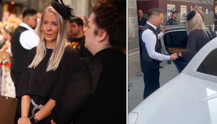 Heute.at - Simone Lugner fährt mit Stretchlimousine vor