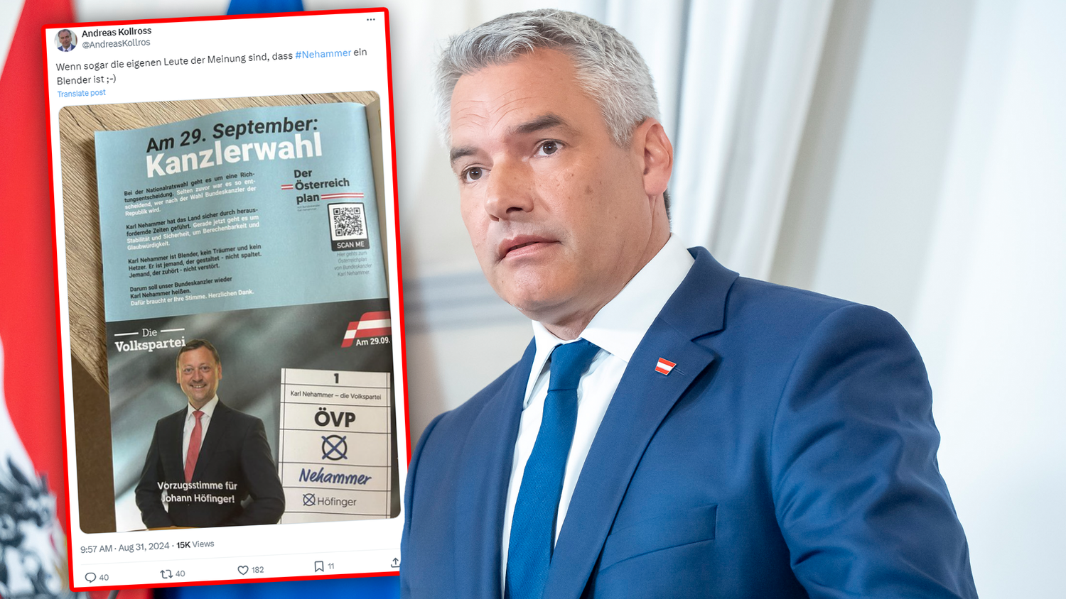 Ein Fehler der ÖVP sorgt für reichlich Spott im Internet – vor allem von der SPÖ.