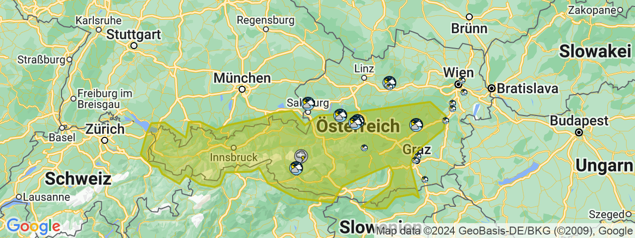 Experten warnen auch am Sonntag vor schweren Unwettern. 