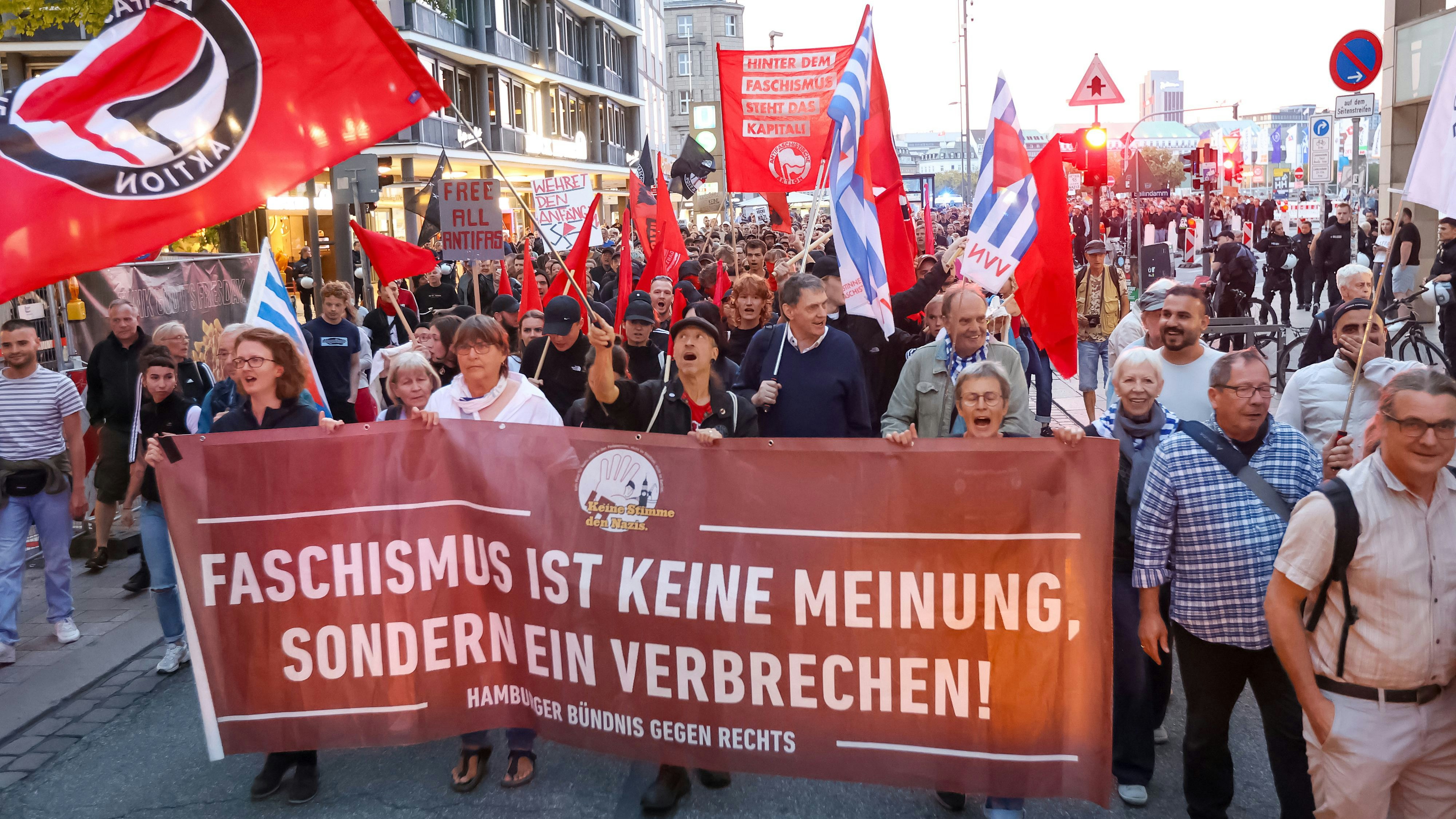 In mehreren deutschen Städten kam es zu Demonstrationen gegen die AfD