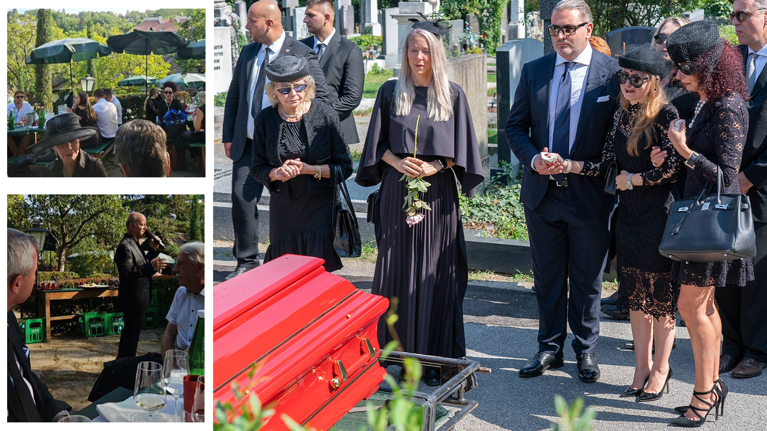 Heute.at - Familie Lugner machte Party nach der Beerdigung