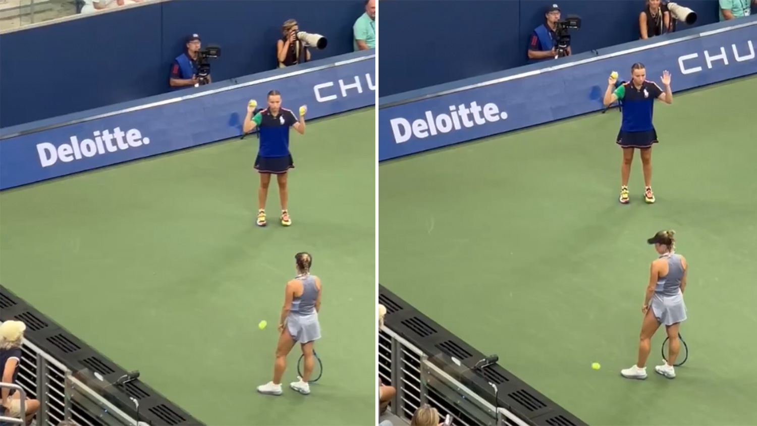 Die Aktion, die für Aufregung bei den Fans sorgte.