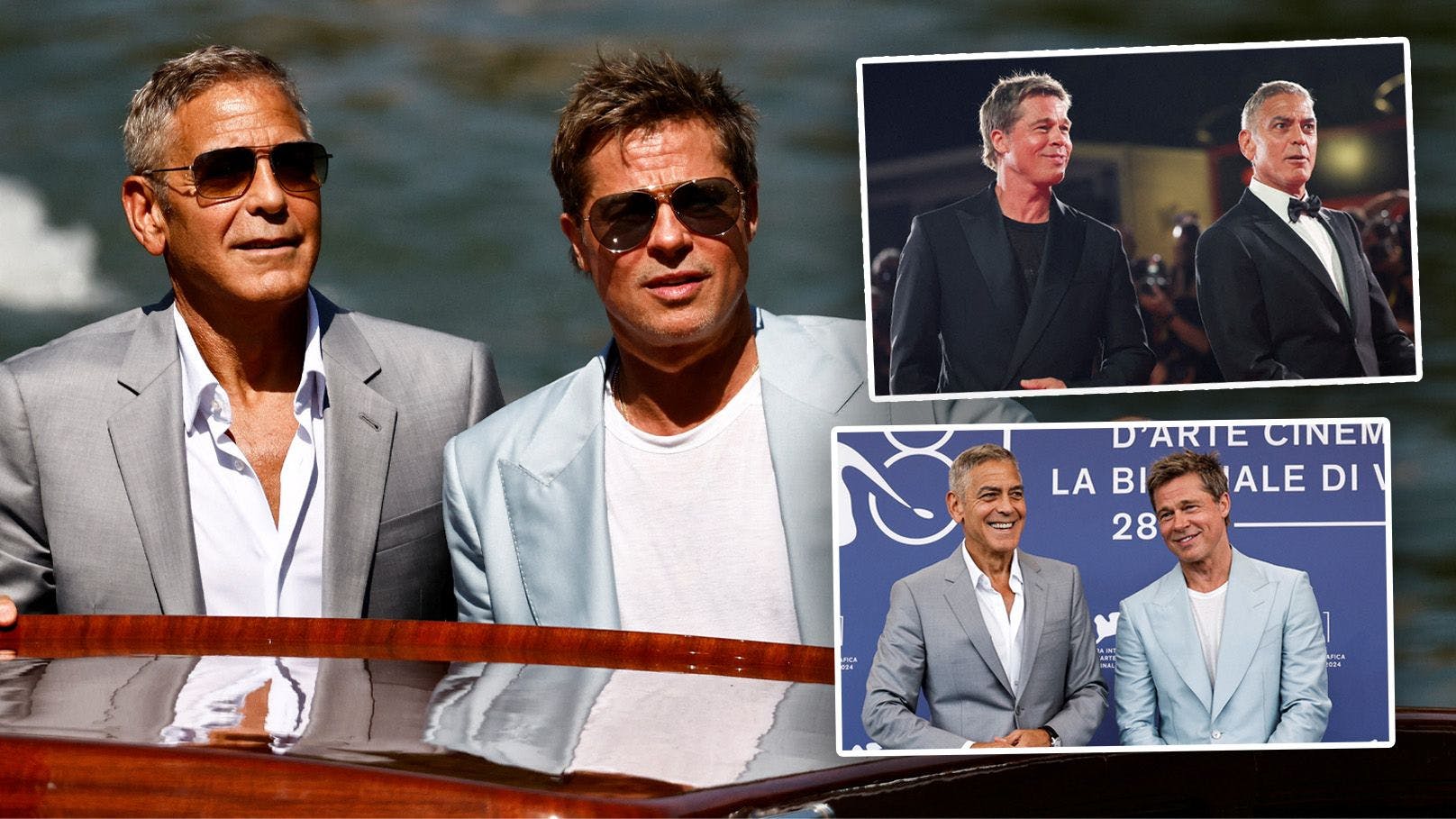 George Clooney & Brad Pitt wirbeln Venedig auf