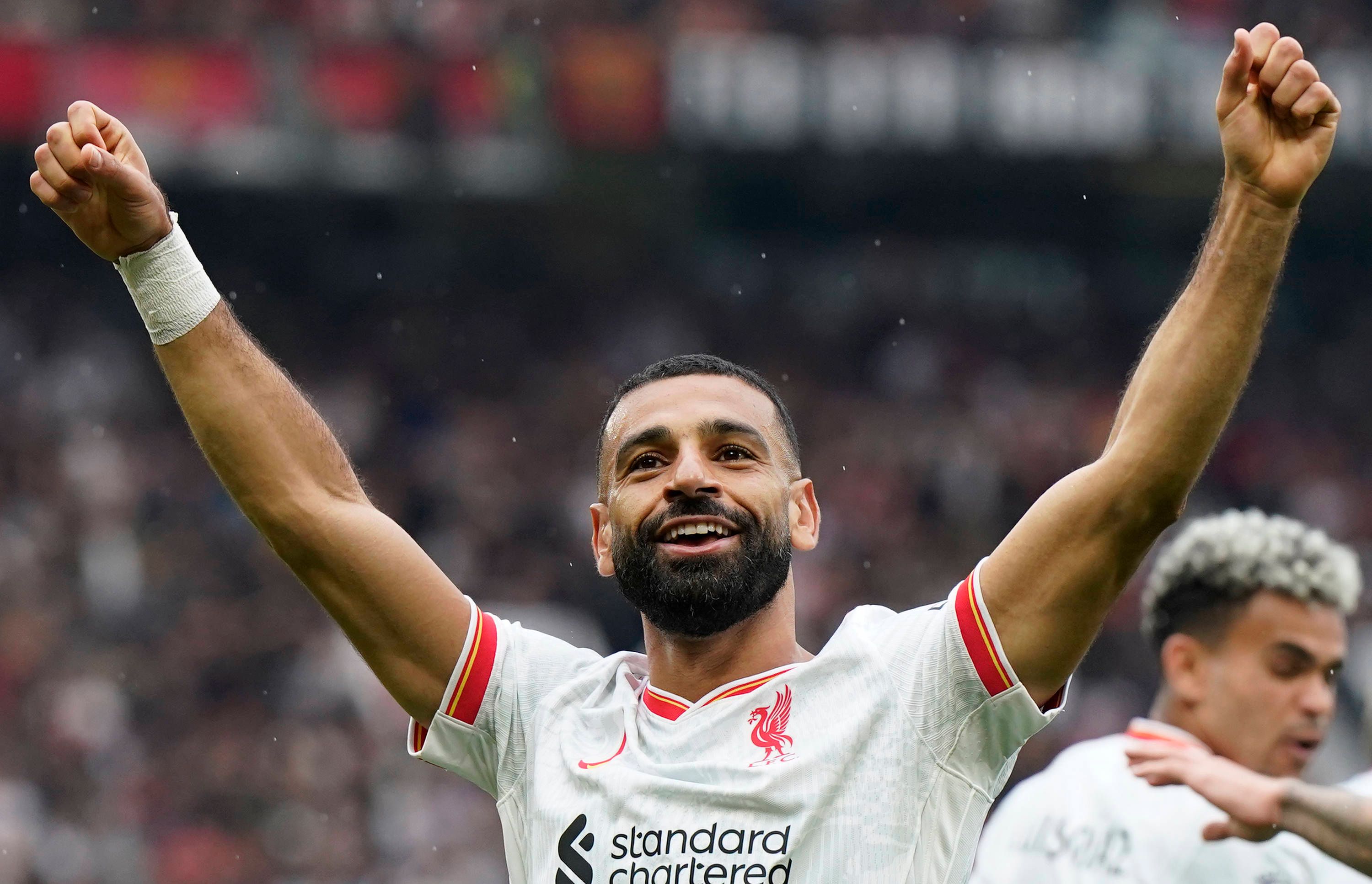 Mohamed Salah traf gegen Manchester United zum 3:0.