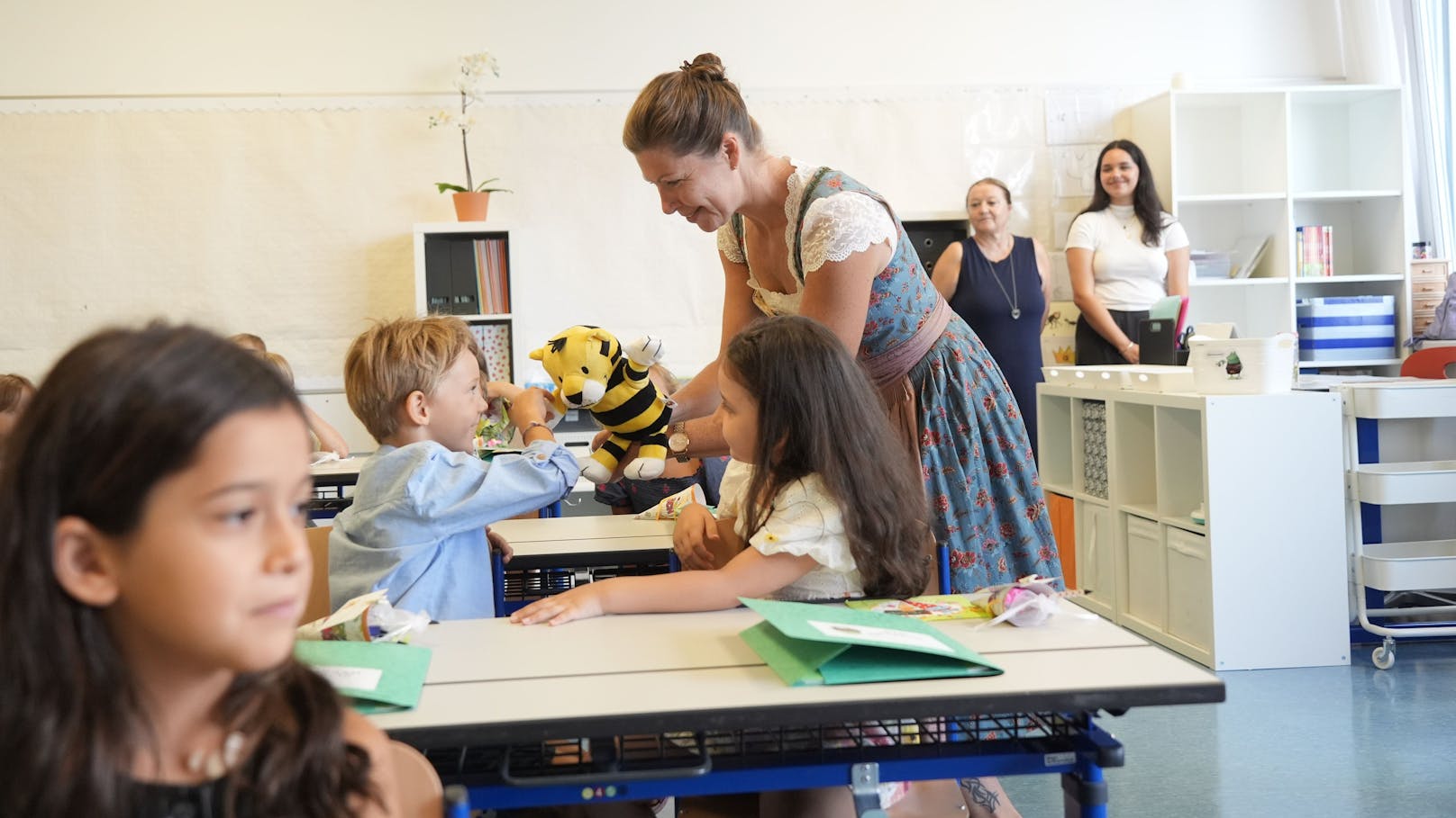 Klassenlehrerin Nina Havenga lernte ihre Schüler kennen.