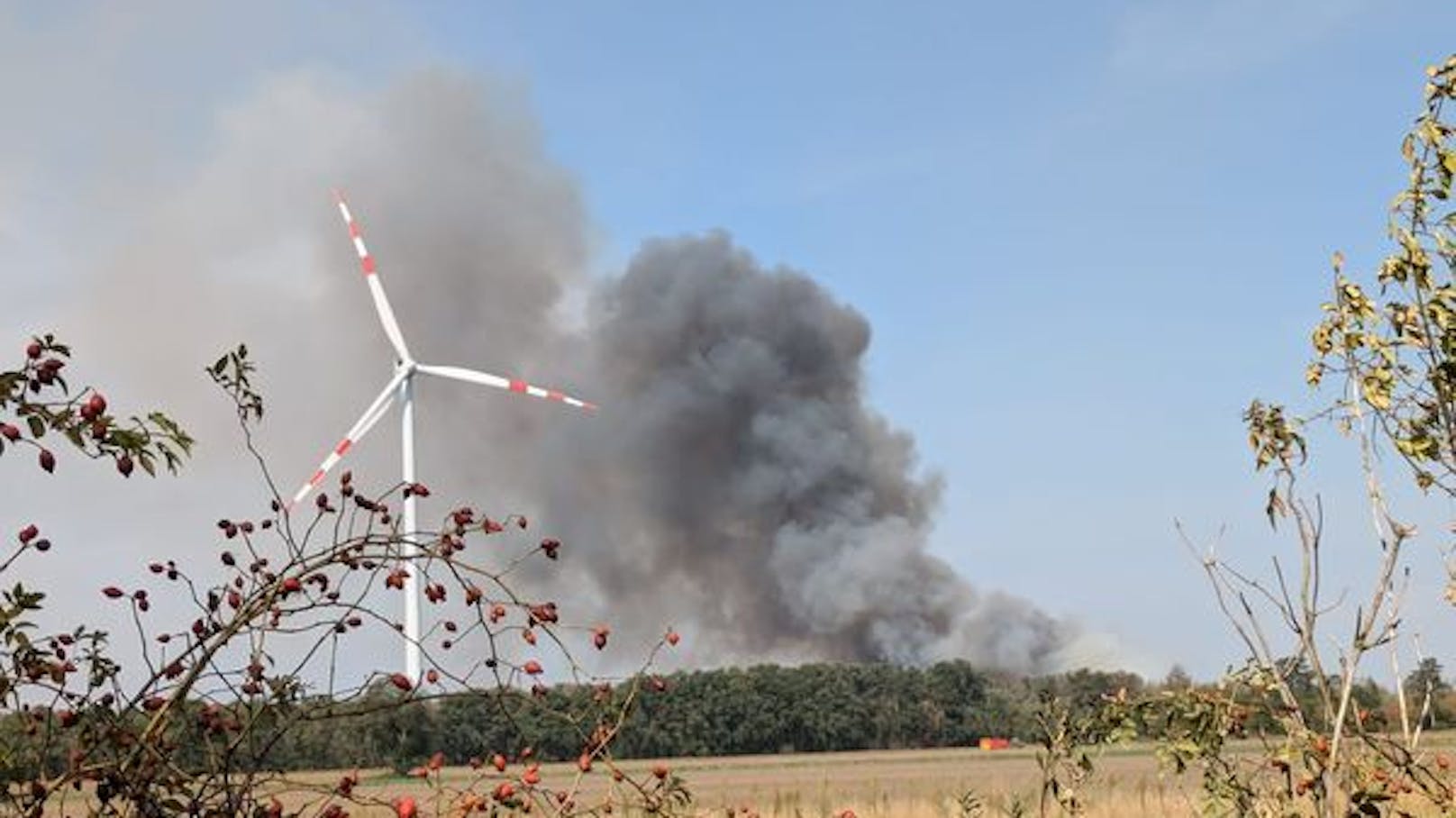 Rauchsäule über dem Weinviertel! Riesen-Einsatz läuft