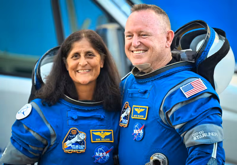 Sunita «Suni» Williams und Barry «Butch» Wilmore müssen bis Februar 2025 auf der ISS bleiben.