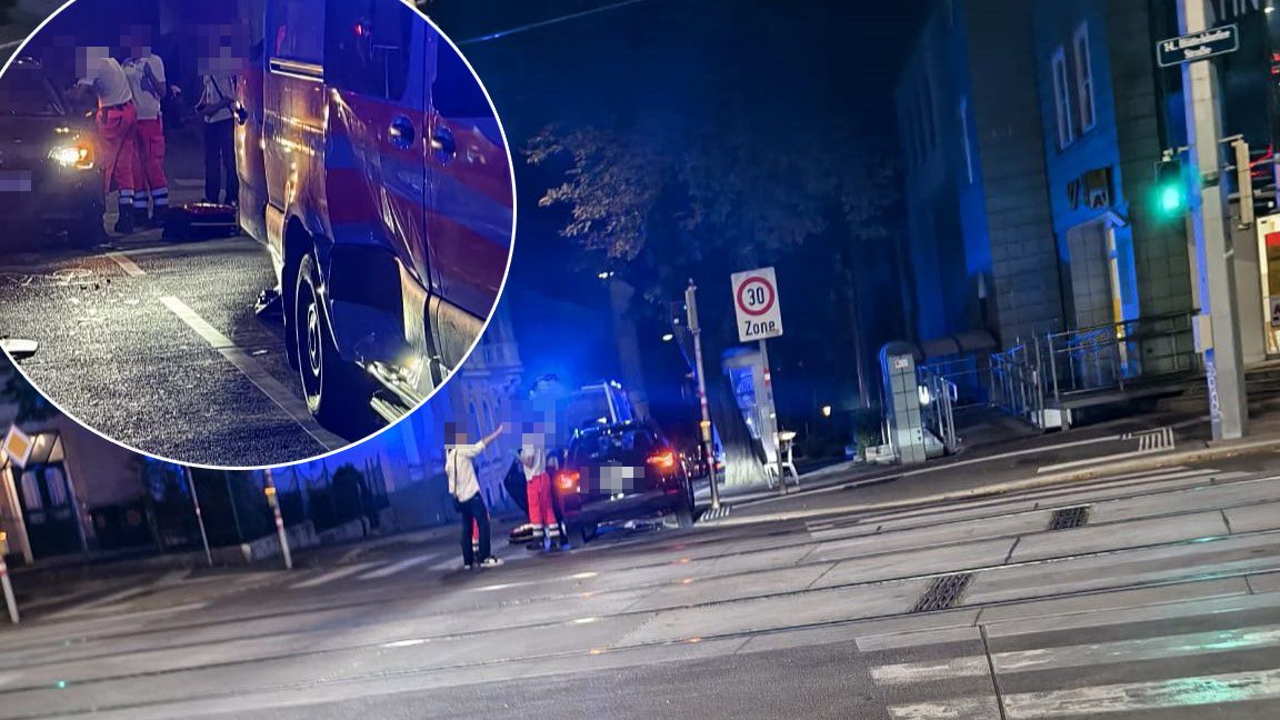 Mehrere Sanitäter waren mit einer etwas anderen Unfallaufnahme beschäftigt.