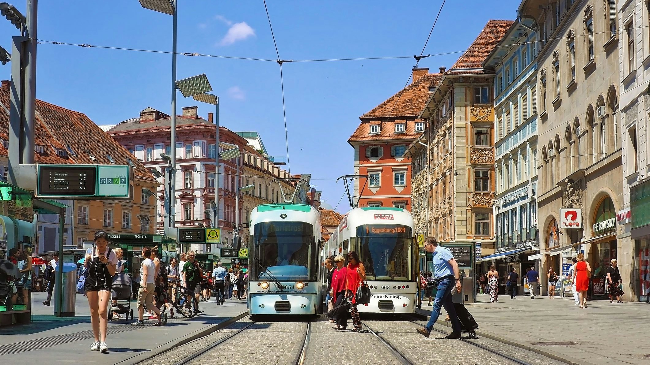 Am Grazer Hauptplatz kam es zu tödlichen Unfall. (Symbolbild)