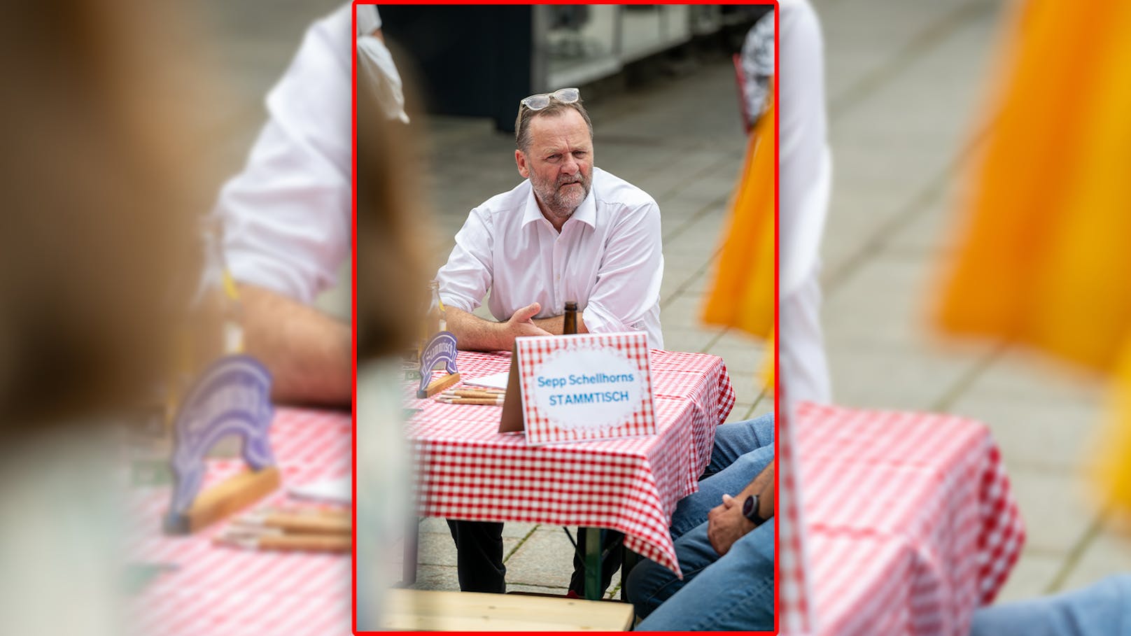 Gastronom und NEOS-Abgeordneter Sepp Schellhorn veranstaltete in Berlin einen Stammtisch.