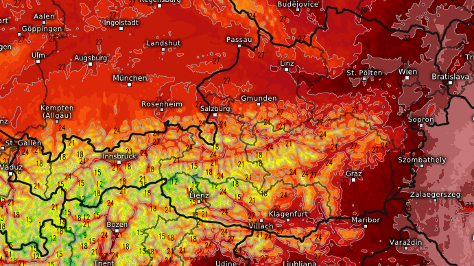 Heute.at - 36 Grad! Hitze-Rekord in Reichweite, Gewitter krachen