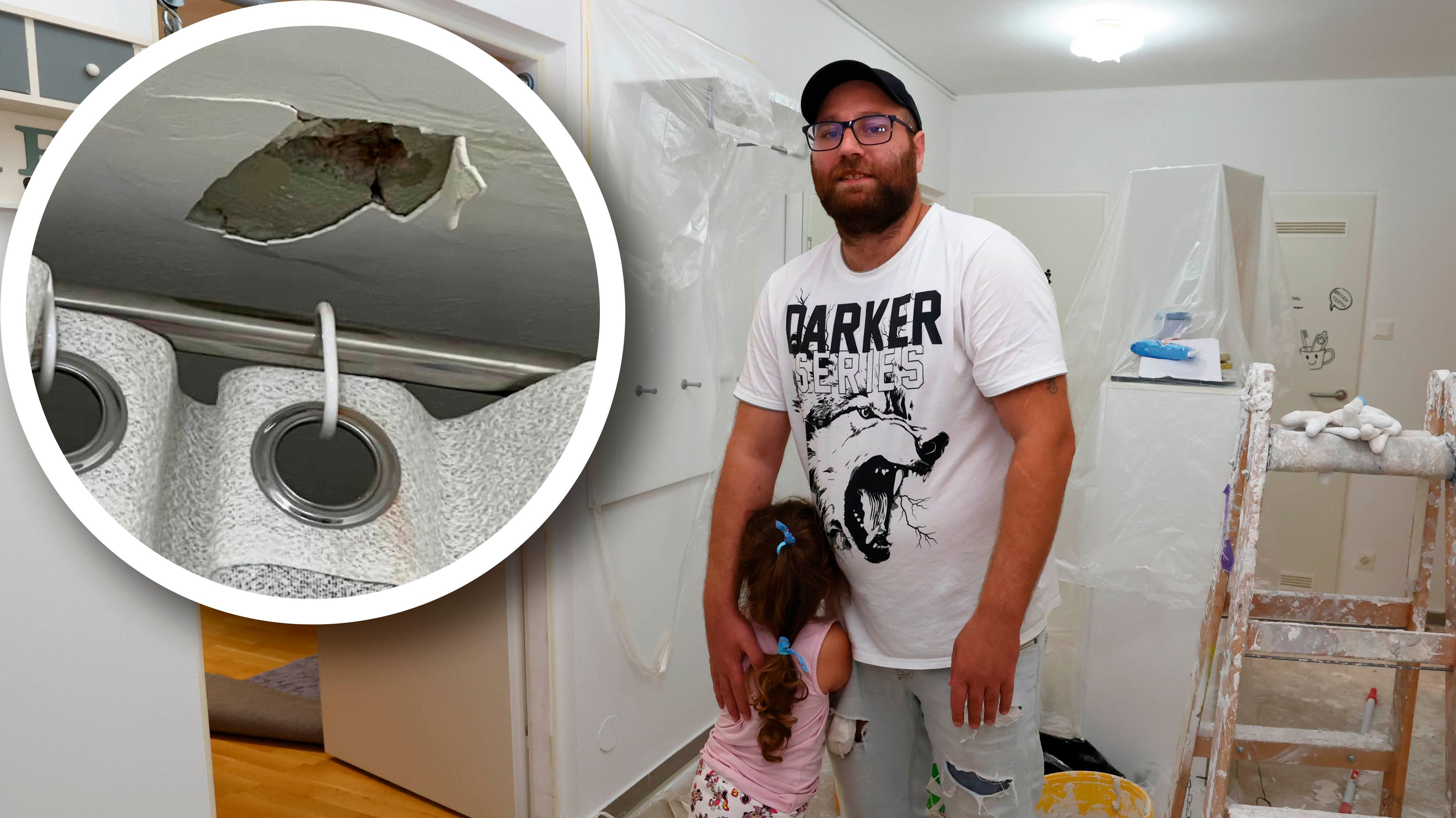 George (33, hier mit seiner vierjährigen Tochter) schildert 