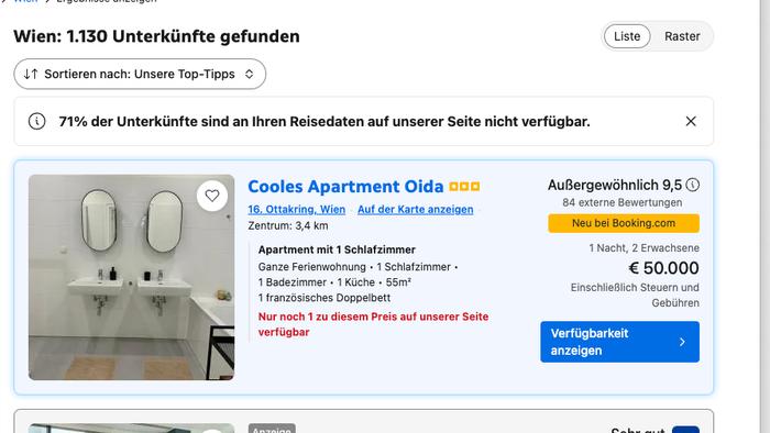 Heute.at - Ferienwohnung teurer als zwei Monate im Hotel Sacher