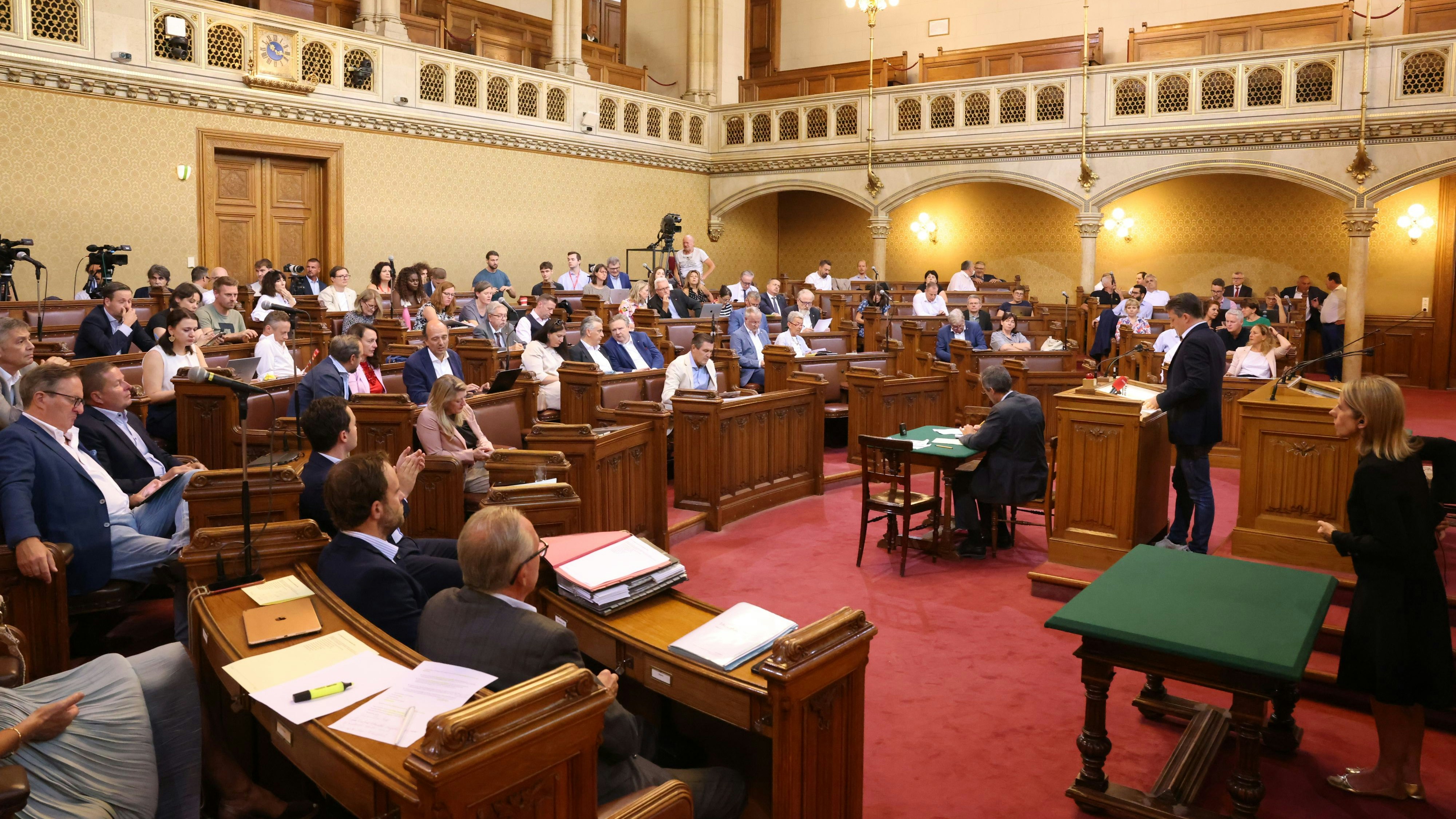 Die Landtagssitzung am Mittwoch war geprägt von heftigen Diskussionen.
