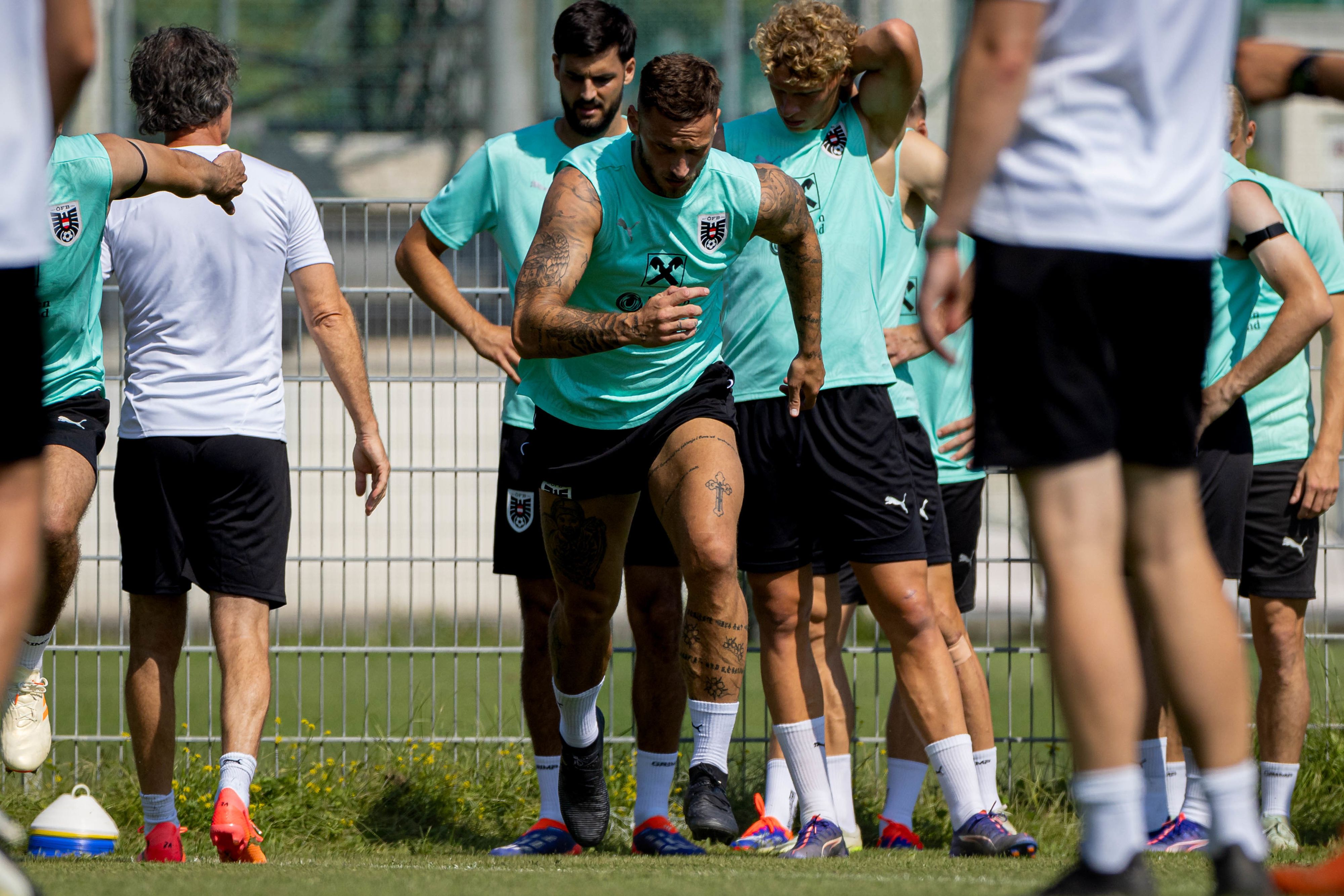 Das Nationalteam muss in Klagenfurt auf einem Nebenplatz trainieren.
