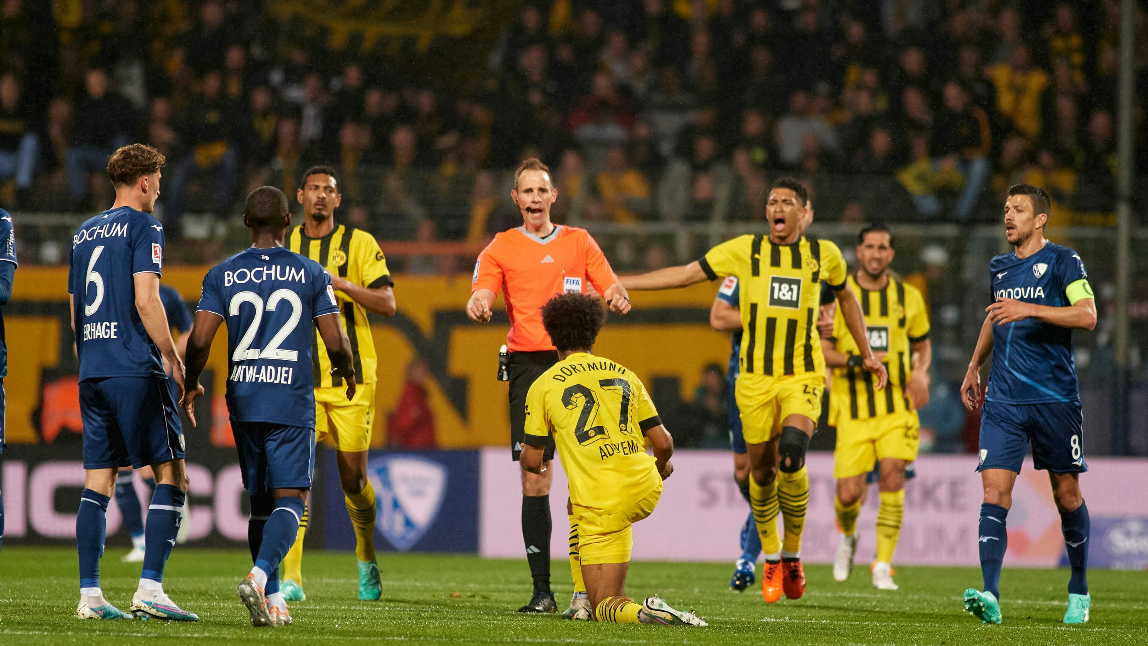 BOCHUM, GERMANY - APRIL 28, 2023: Sascha Stegemann. The football match of Bundesliga VfL Bochum 1848 vs Borussia Dortmund at Vonovia Ruhr Stadion