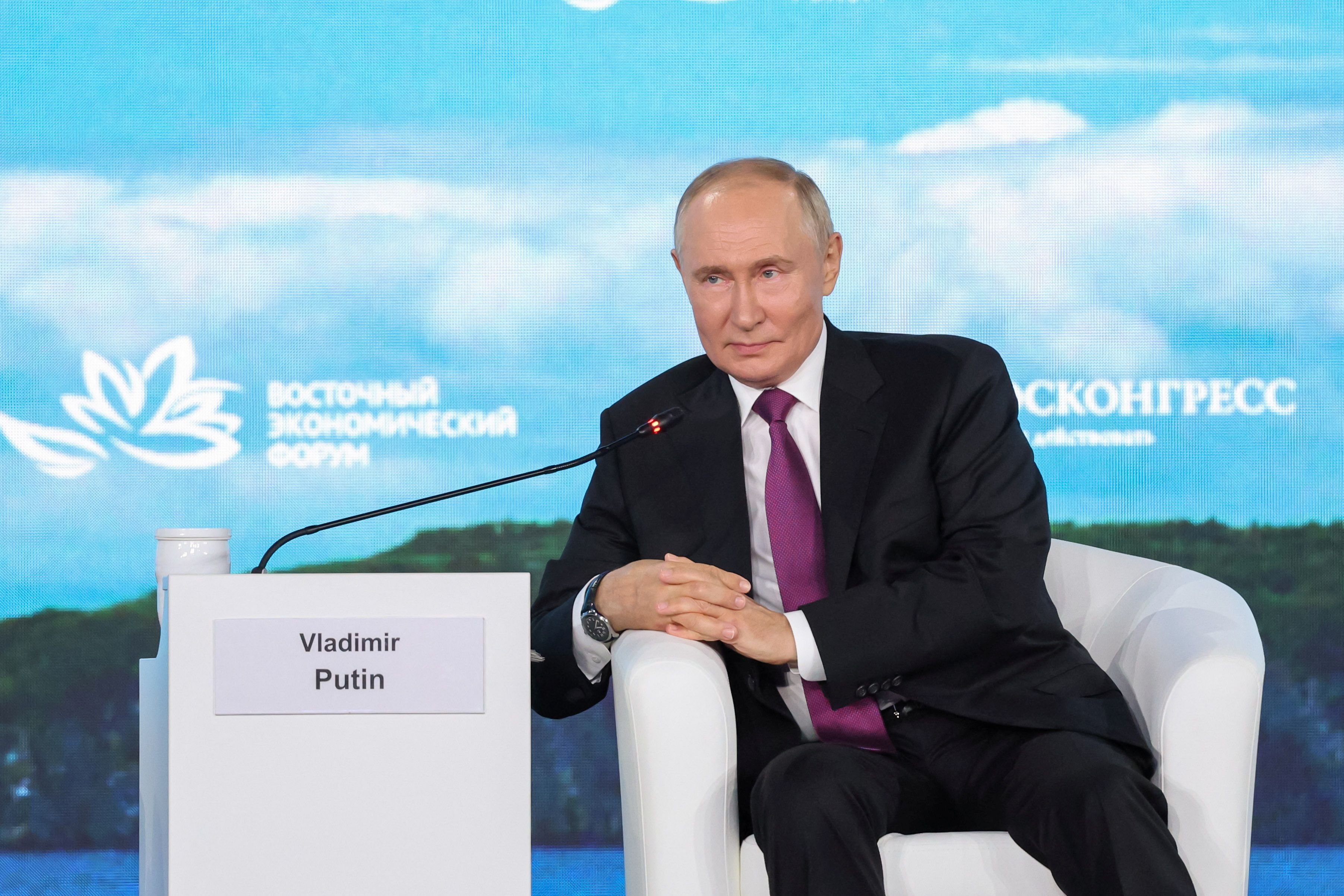 Wladimir Putin beim Östlichen Wirtschaftsforum in Wladiwostok.