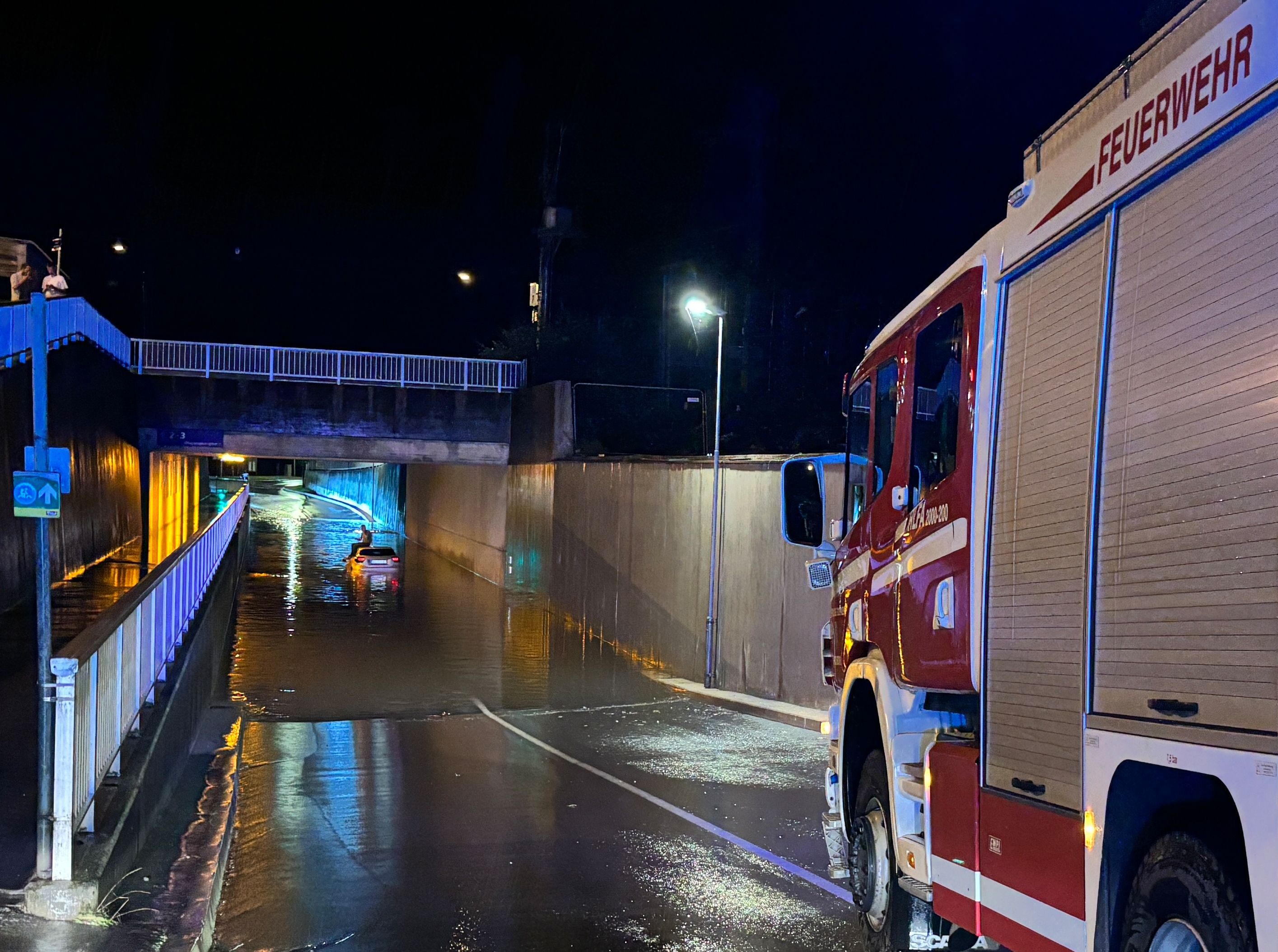 Die Feuerwehr rettete den 