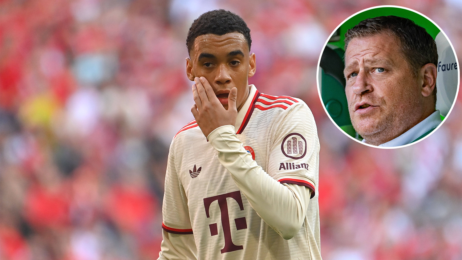 Max Eberl versteht die Nicht-Nominierung von Jamal Musiala nicht.