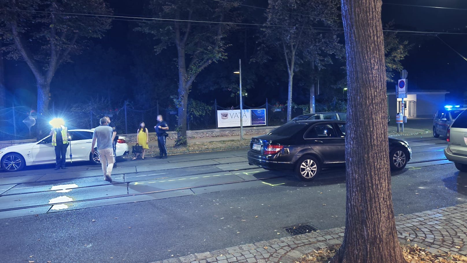 Verkehrsunfall auf der Hütteldorfer Straße in Wien-Penzing