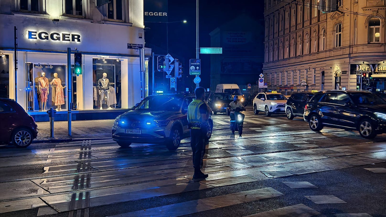 Verkehrsunfall auf der Hütteldorfer Straße in Wien-Penzing