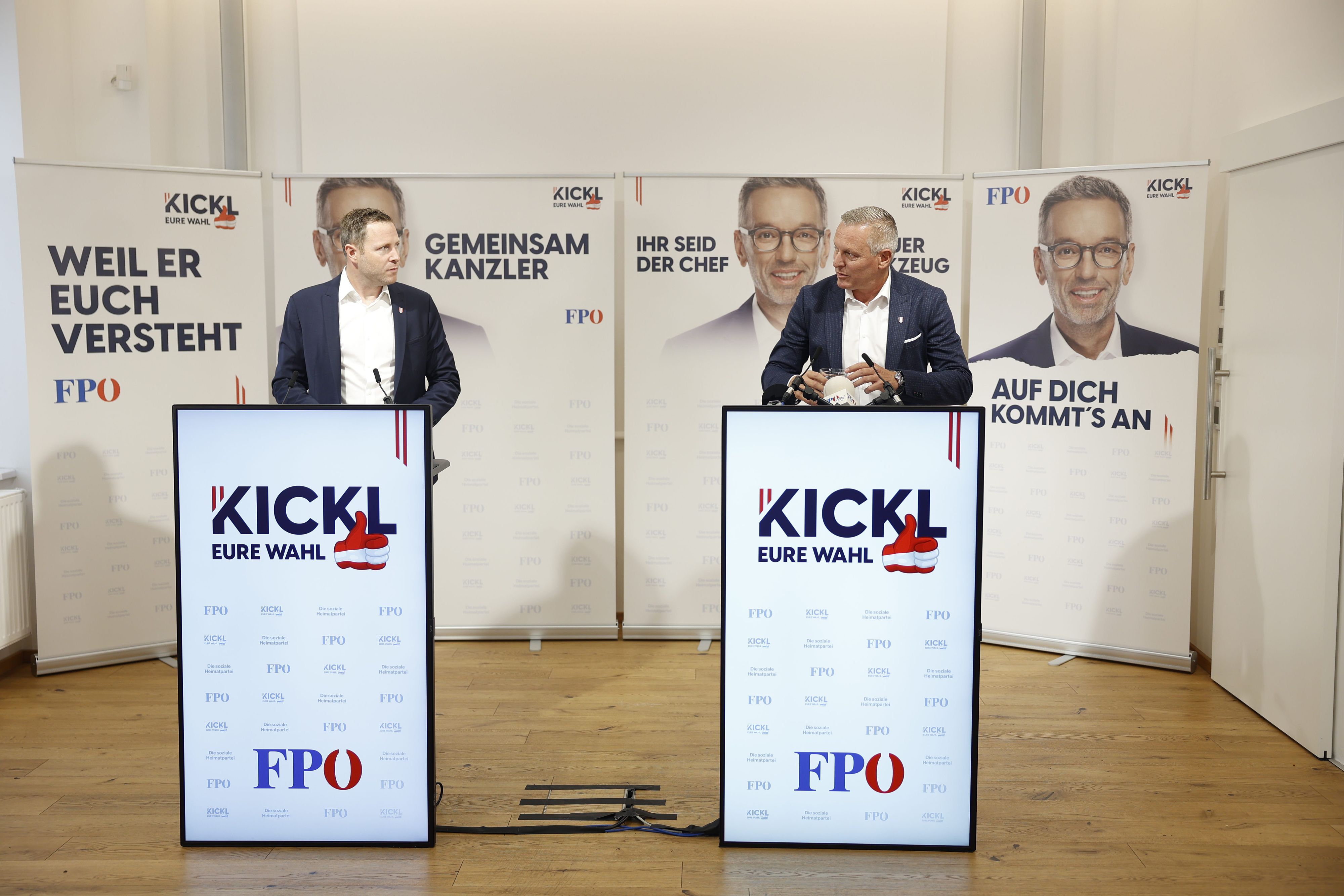 Die FPÖ präsentierte am Donnerstag ihre zweite Plakatwelle.
