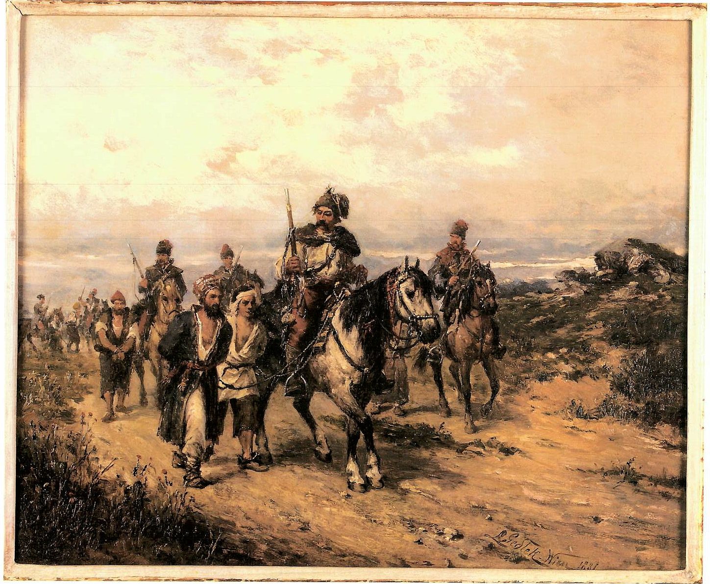 Gestohlenes Kunstwerk von  Maler Ludwig Gedlek. 