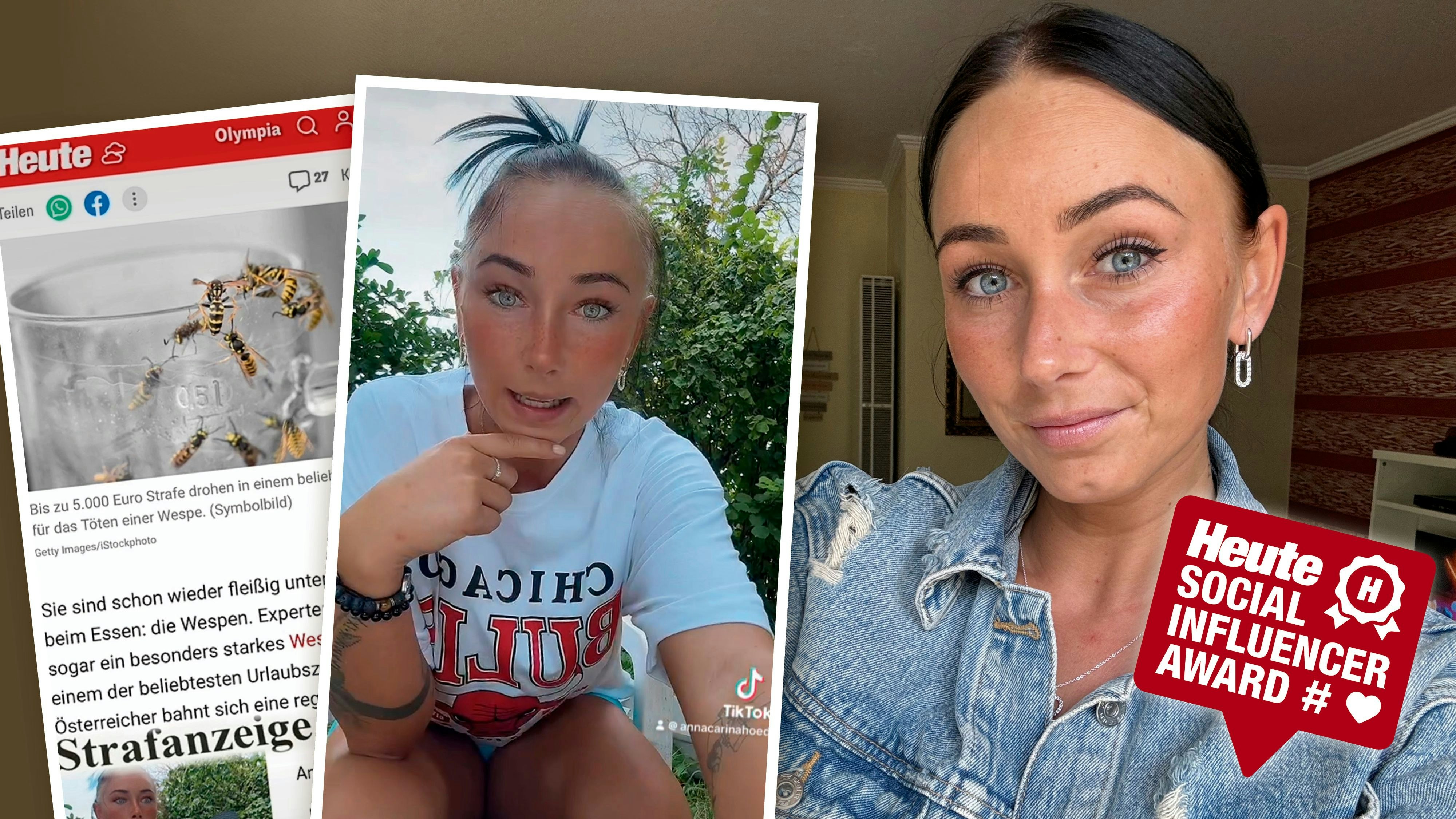 Heute.at - Influencerin erschlägt Wespe und wird verhaftet