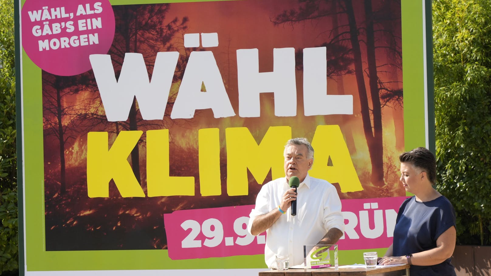 Am Donnerstag präsentierten die Grünen ihre zweite Plakatwelle für die Nationalratswahl am 29. September.