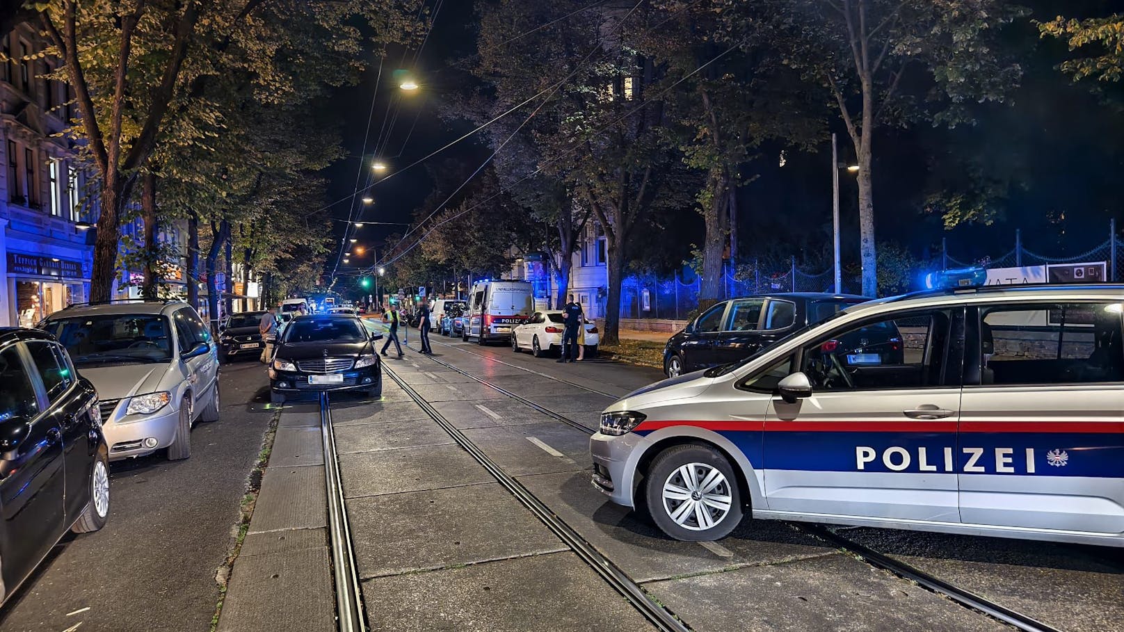 Verkehrsunfall auf der Hütteldorfer Straße in Wien-Penzing