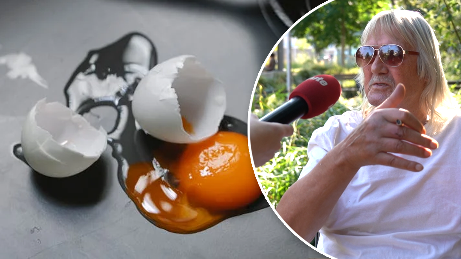 Helmut erzählt von den Streitigkeiten in seinem Grätzl