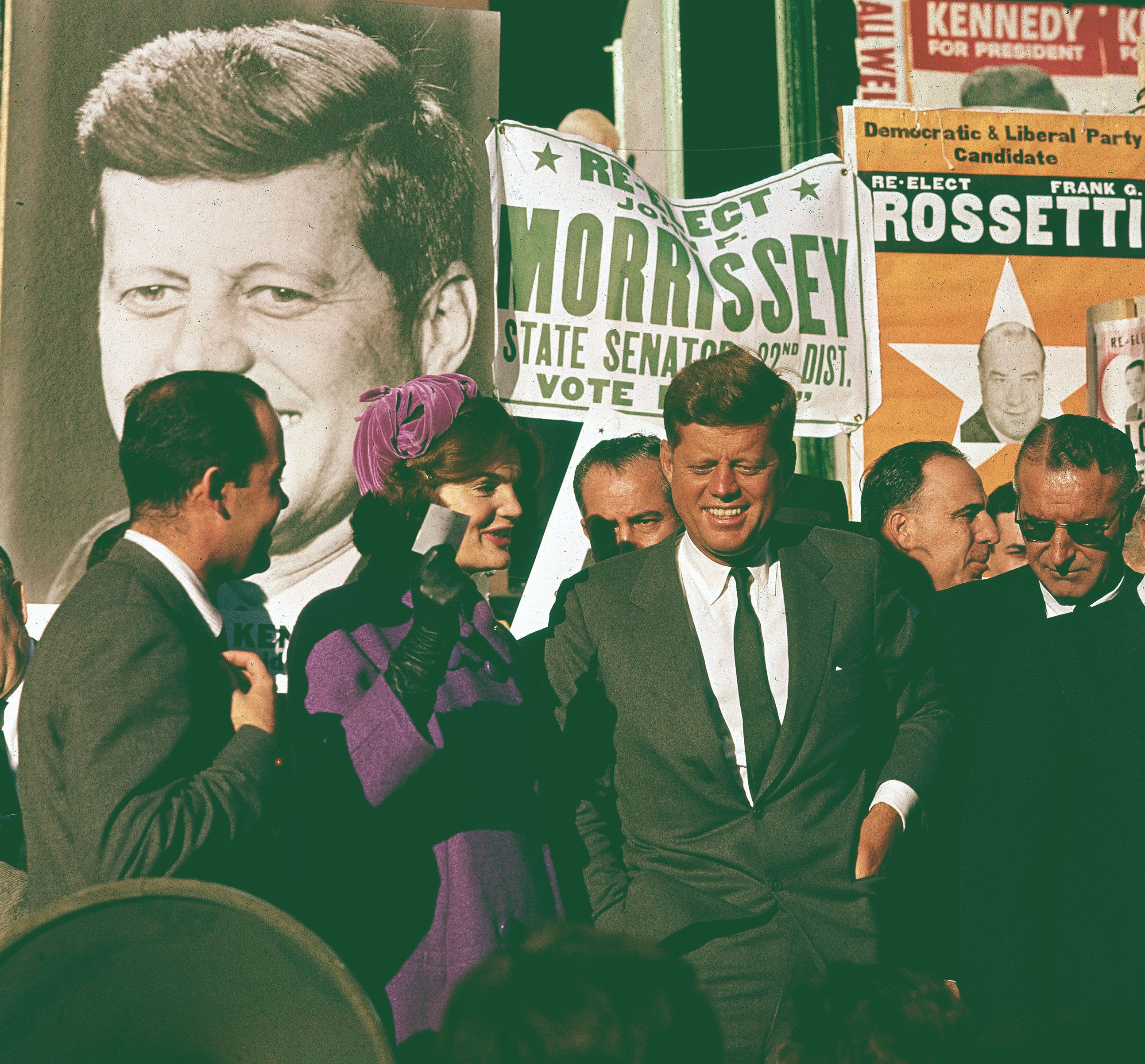 Der frühere US-Präsident <strong>John F. Kennedy</strong> und seine Frau Jacqueline 1960 in New York City.