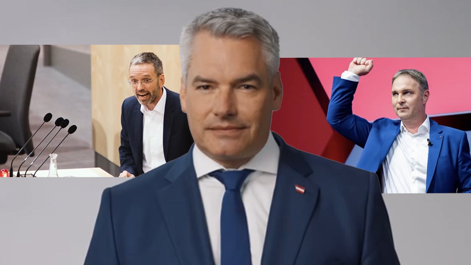 Nehammer fegt in Wahlkampf-Spot über Kickl und Babler