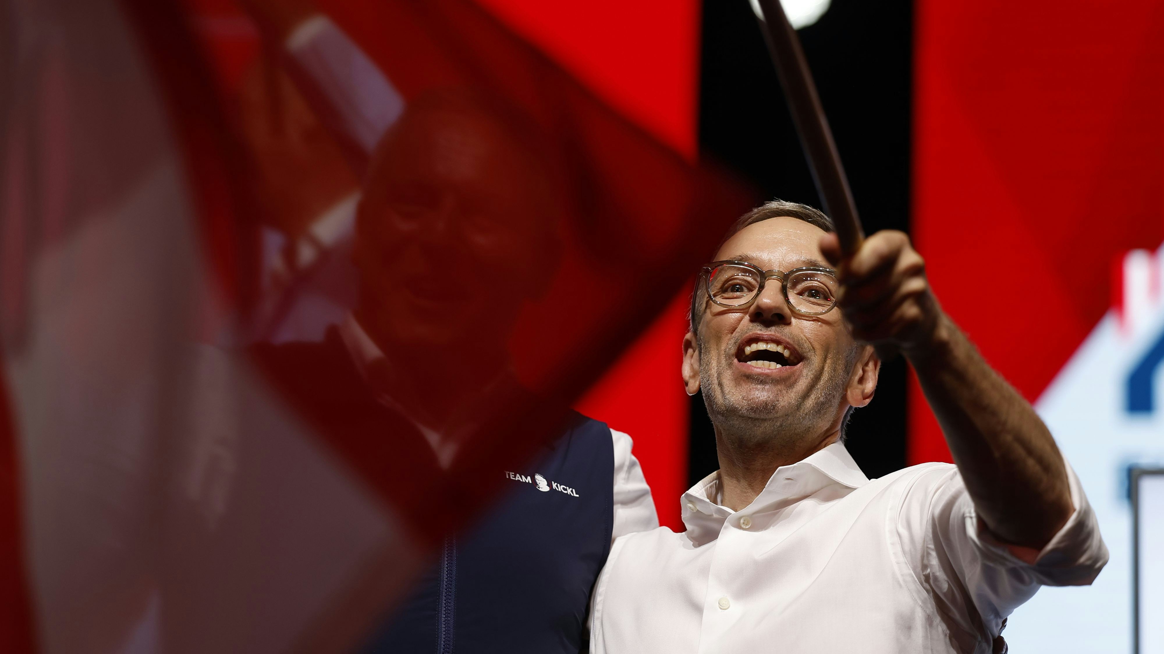 FPÖ-Chef Herbert Kickl beim Wahlkampfauftakt am 7. September 2024 in Graz