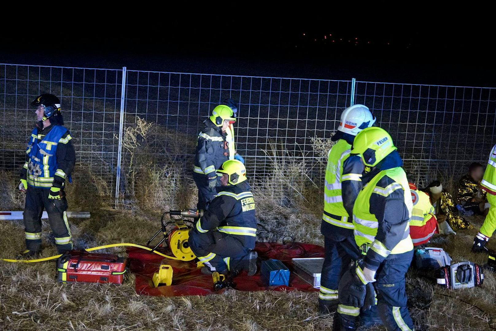 Schwerer Verkehrsunfall auf der A2 bei Traiskirchen im Bezirk Baden