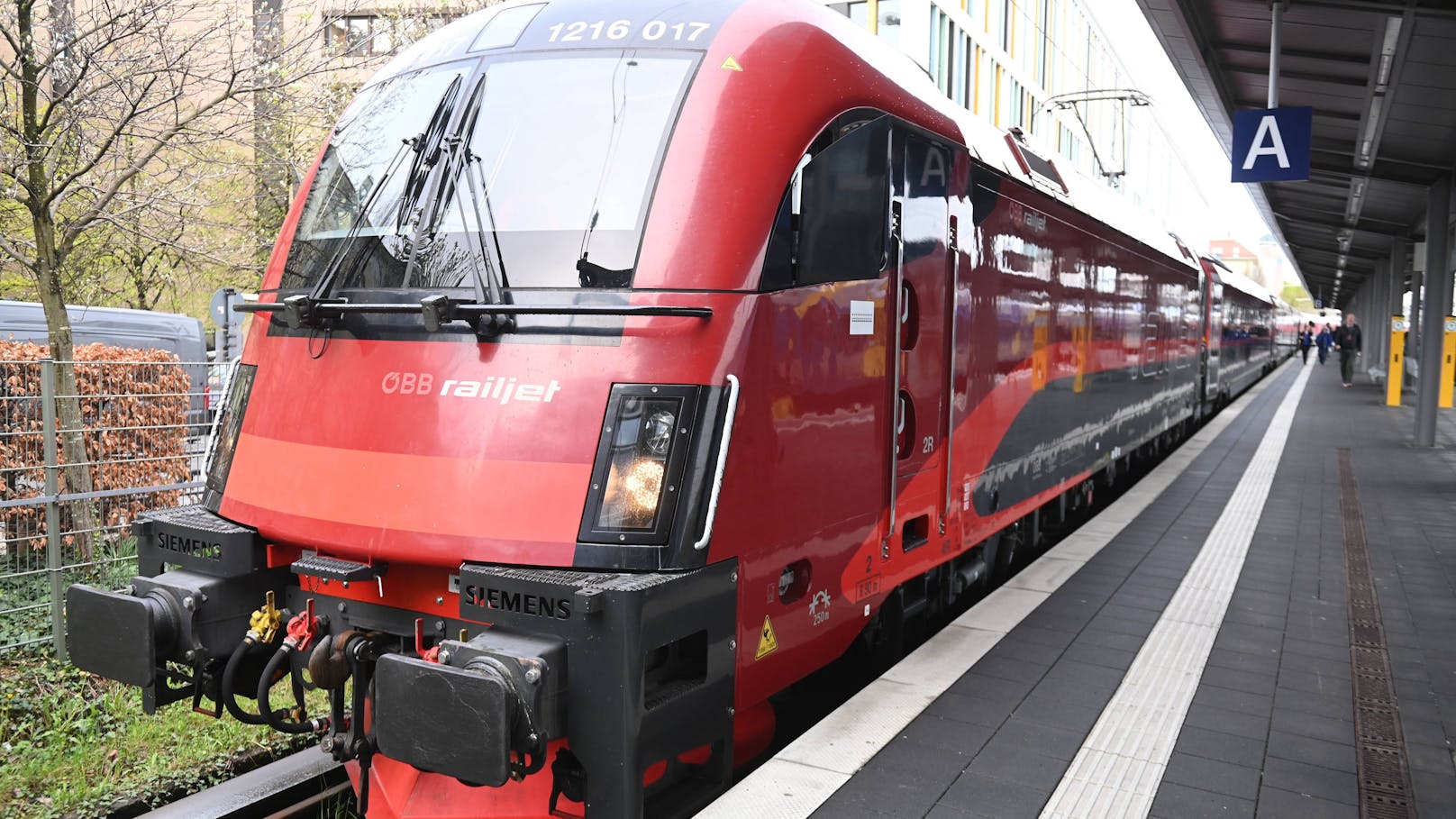 Beim Einstieg in den ÖBB-Railjet stach eine Wespe zu. (Symbolbild)