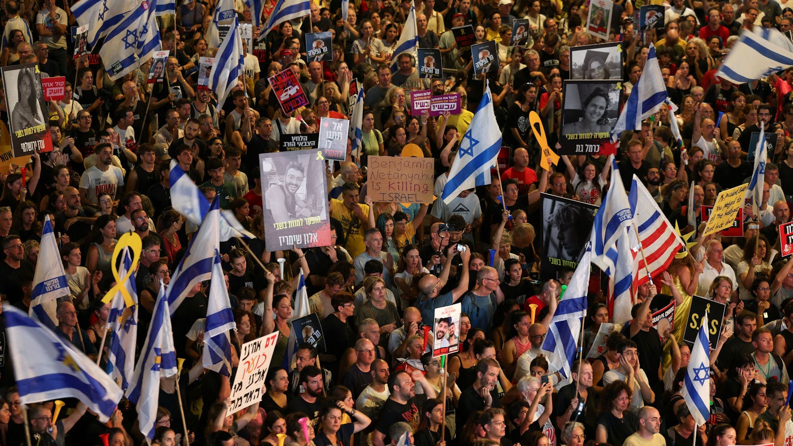 Am Samstagabend kam es in Tel Aviv erneut zu einer Großdemo für einen Geisel-Deal mit der Hamas. 