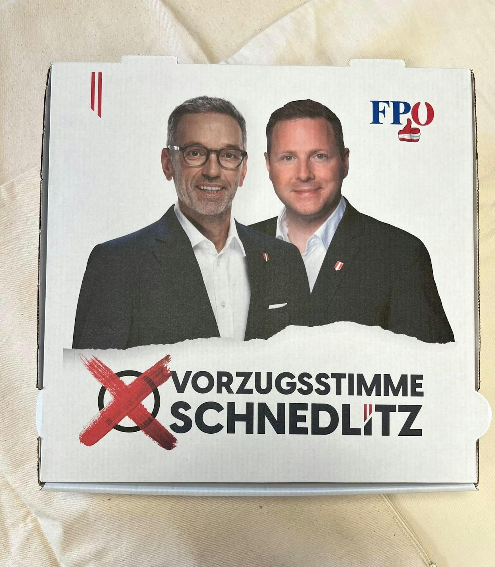 FPÖ setzt im Wahlkampf auf Pizza und Gemüse