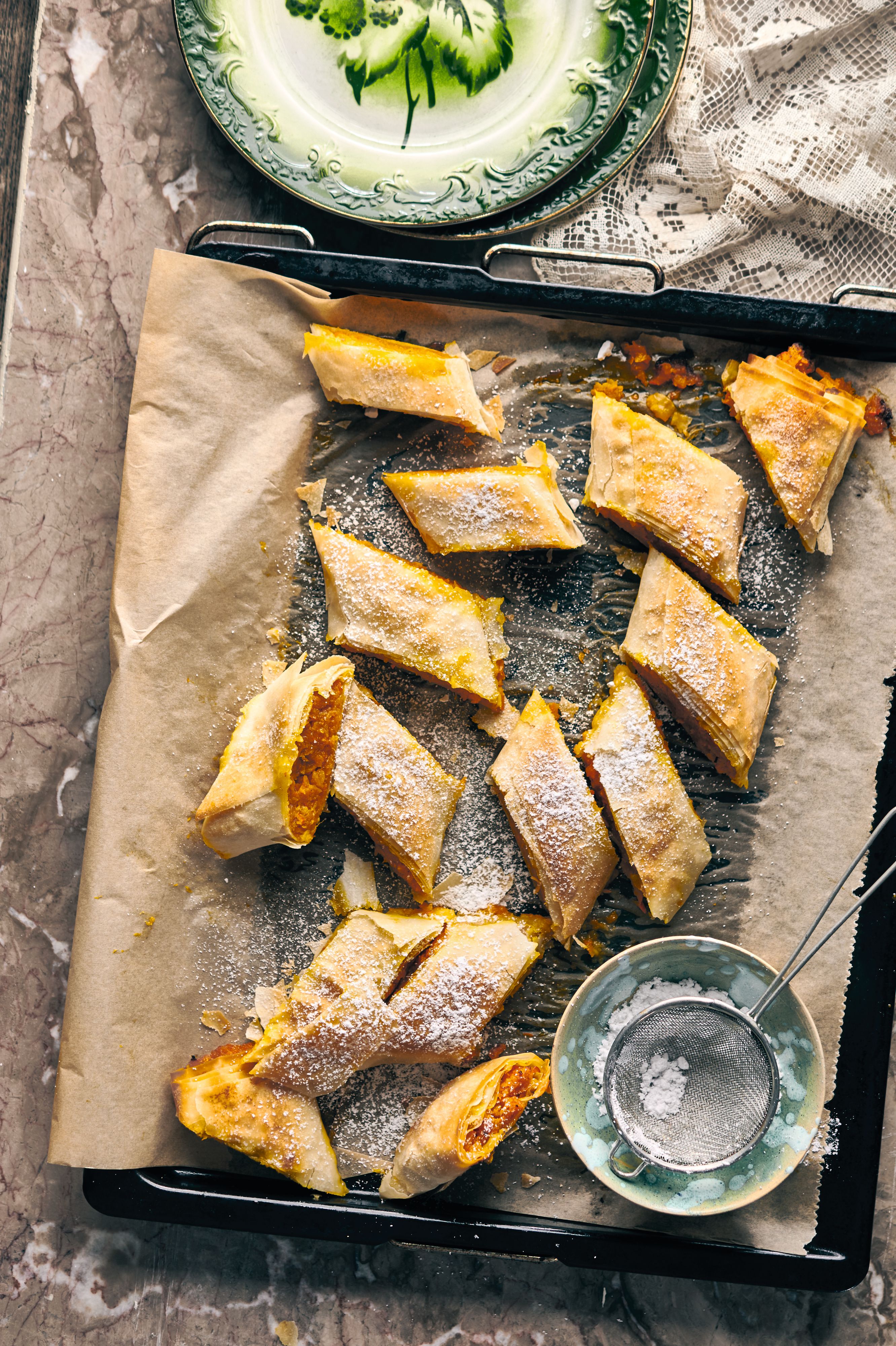 Kürbis-Strudel, aber süß!