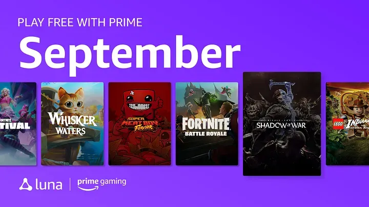 Prime Gaming: Neue Inhalte im September 2024.