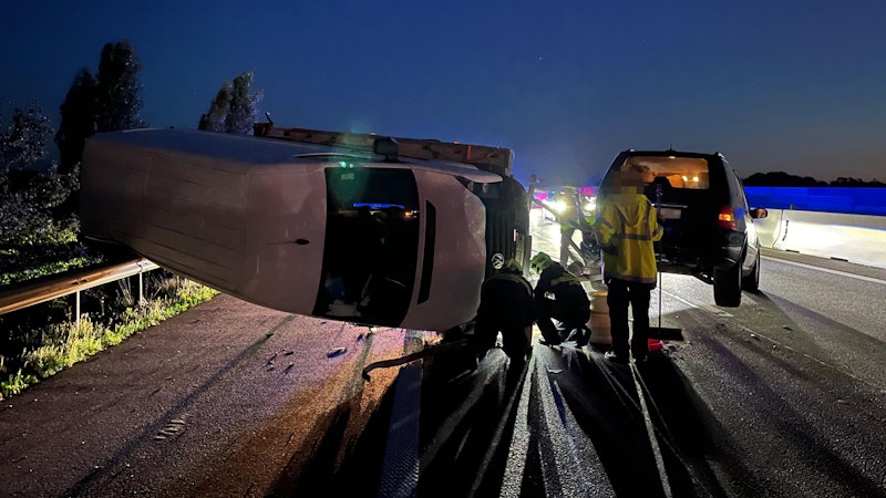 Der Unfall löste einen zeitaufwändigen Einsatz aus.