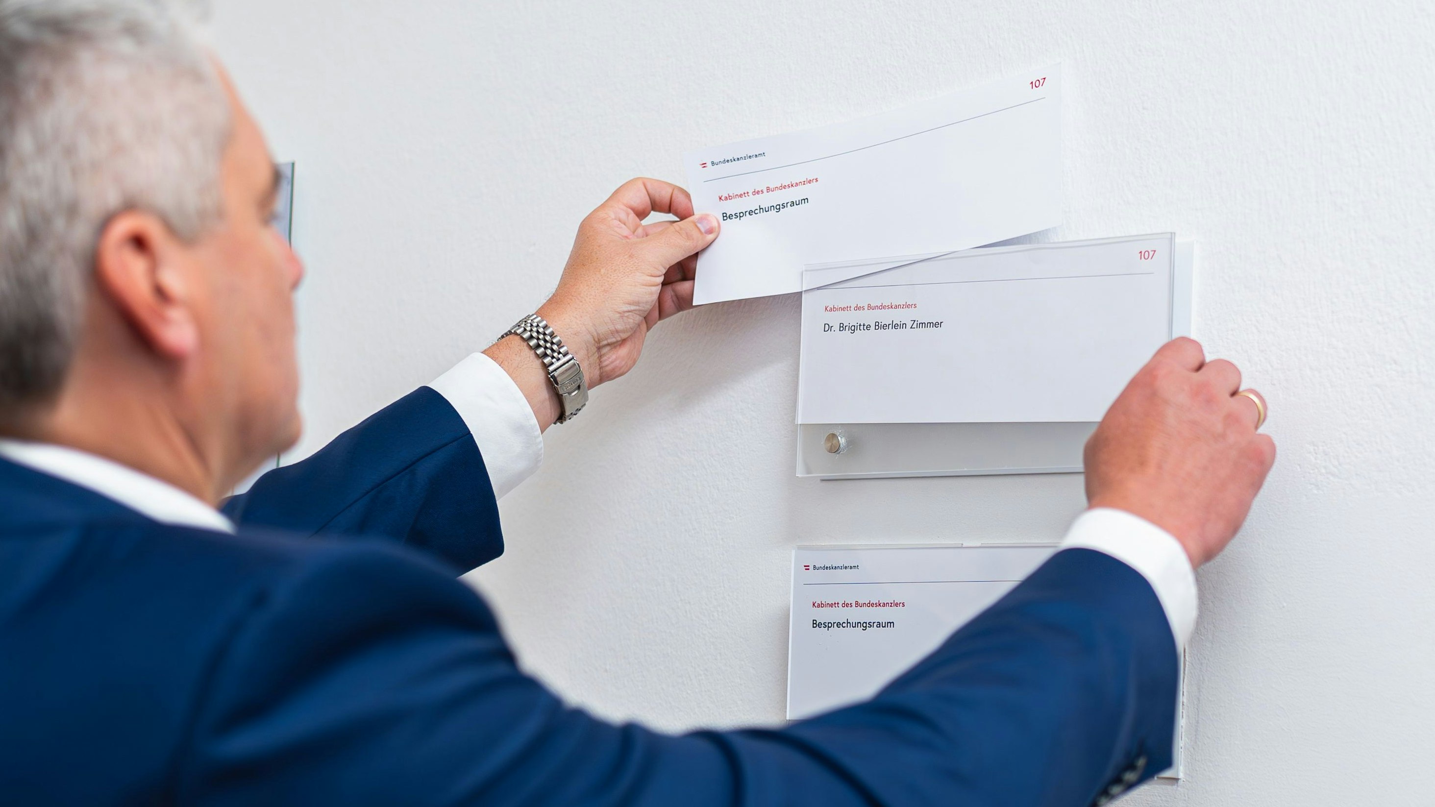 Das Büro ist nun ganz offiziell das "Bierlein-Zimmer".