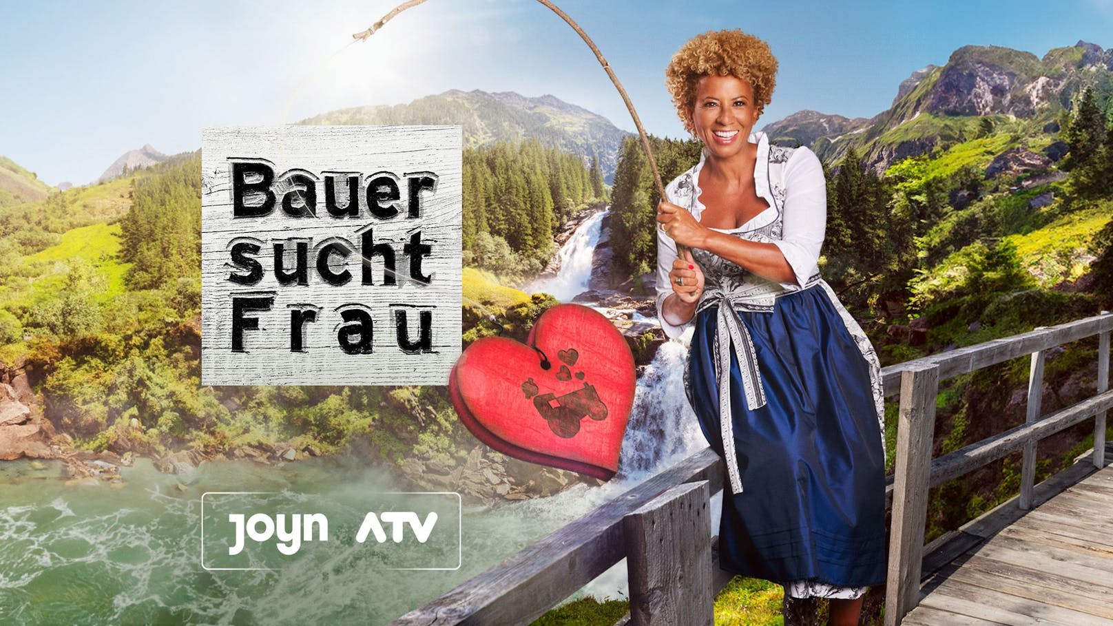 "Bauer sucht Frau" wird von ATV-Amor Arabella Kiesbauer moderiert.