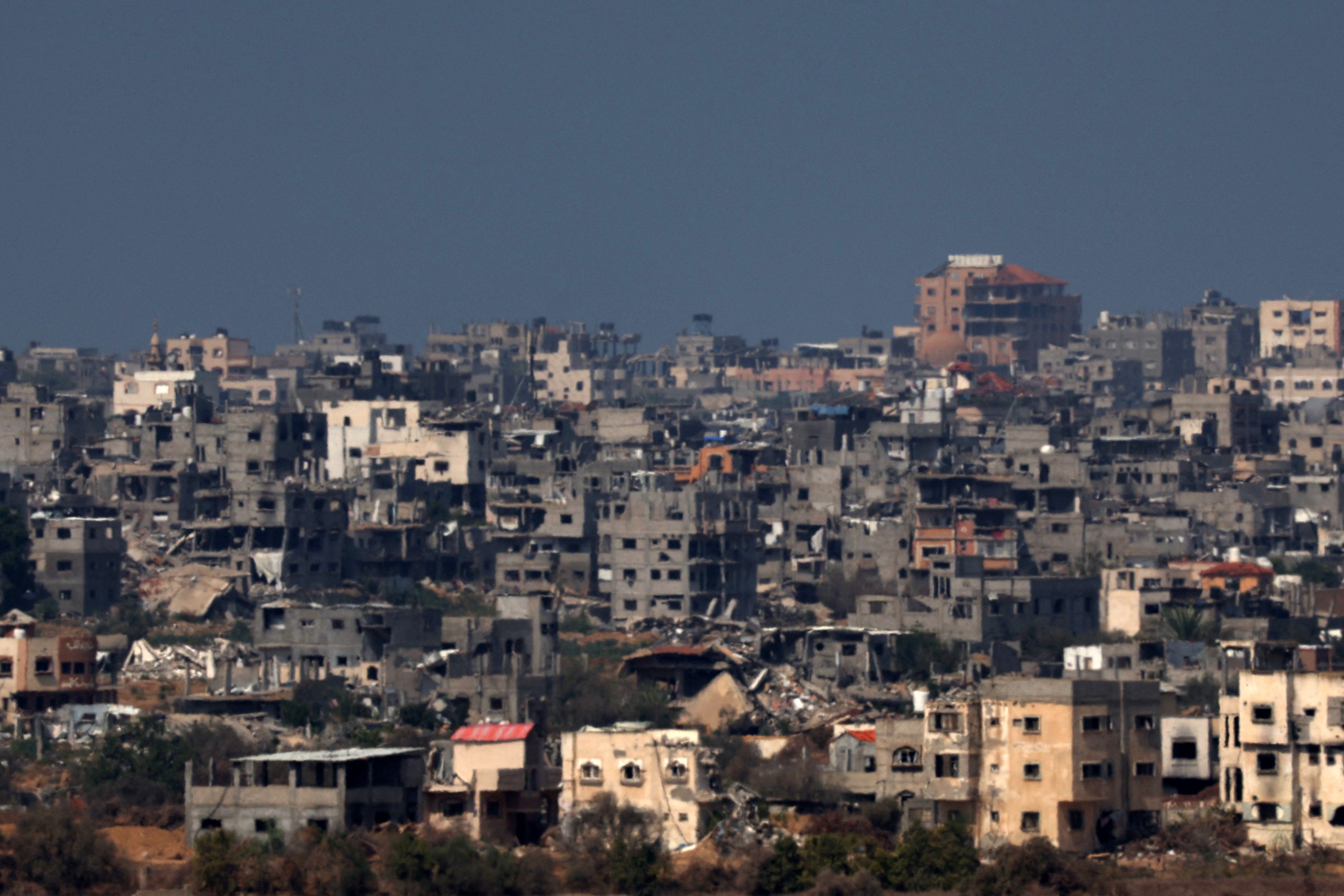 Blick auf die zerstörten Gebäude in Burji. (Archivbild)