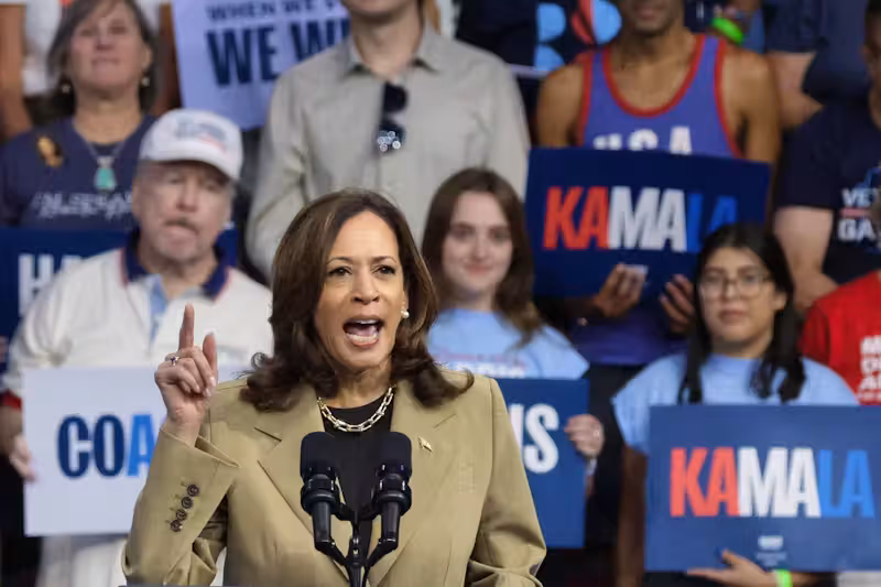 Harris bereitet sich seit Donnerstag auf die Debatte vor.